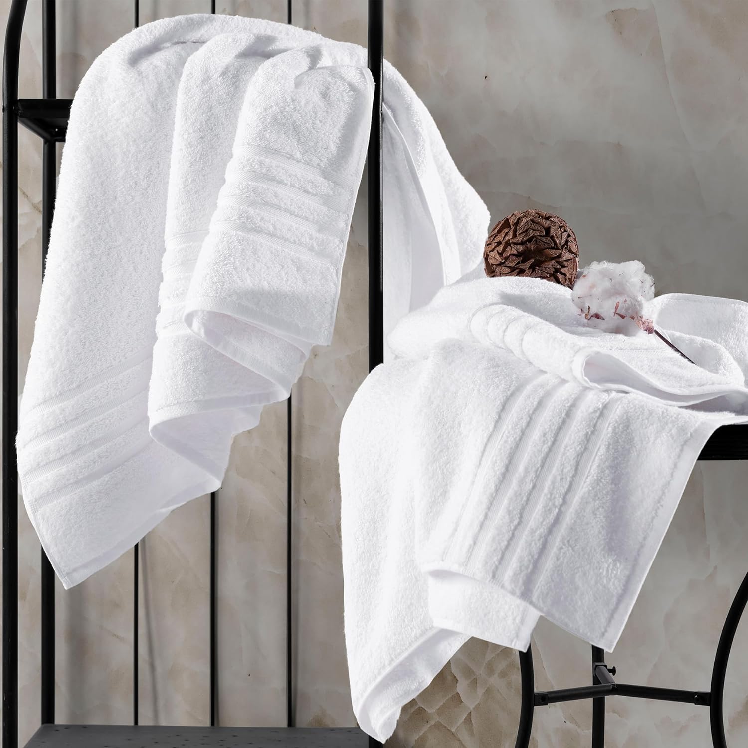 Hawmam Linen Bath Towels Jumbo 2-Pack