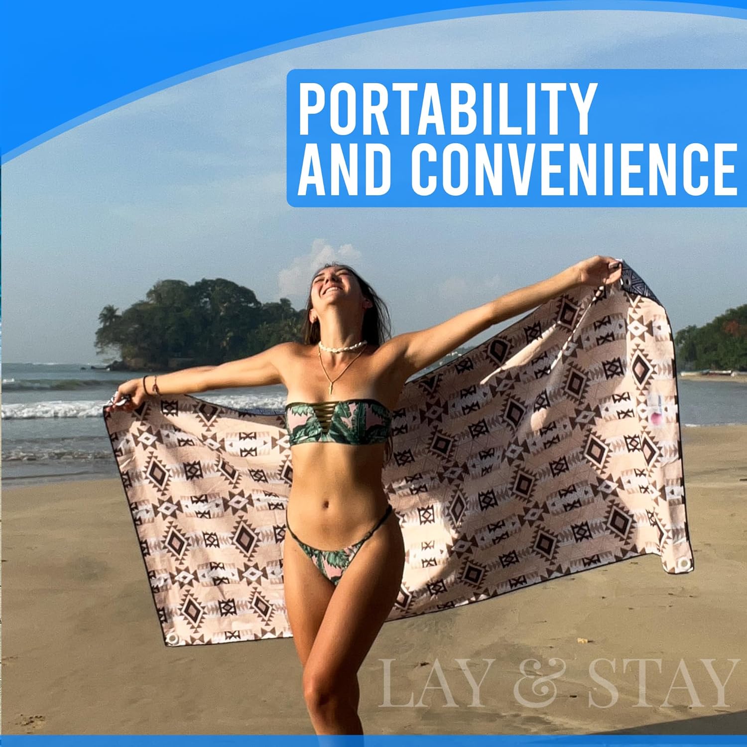 Lay Stay Sand Free Beach Blanket