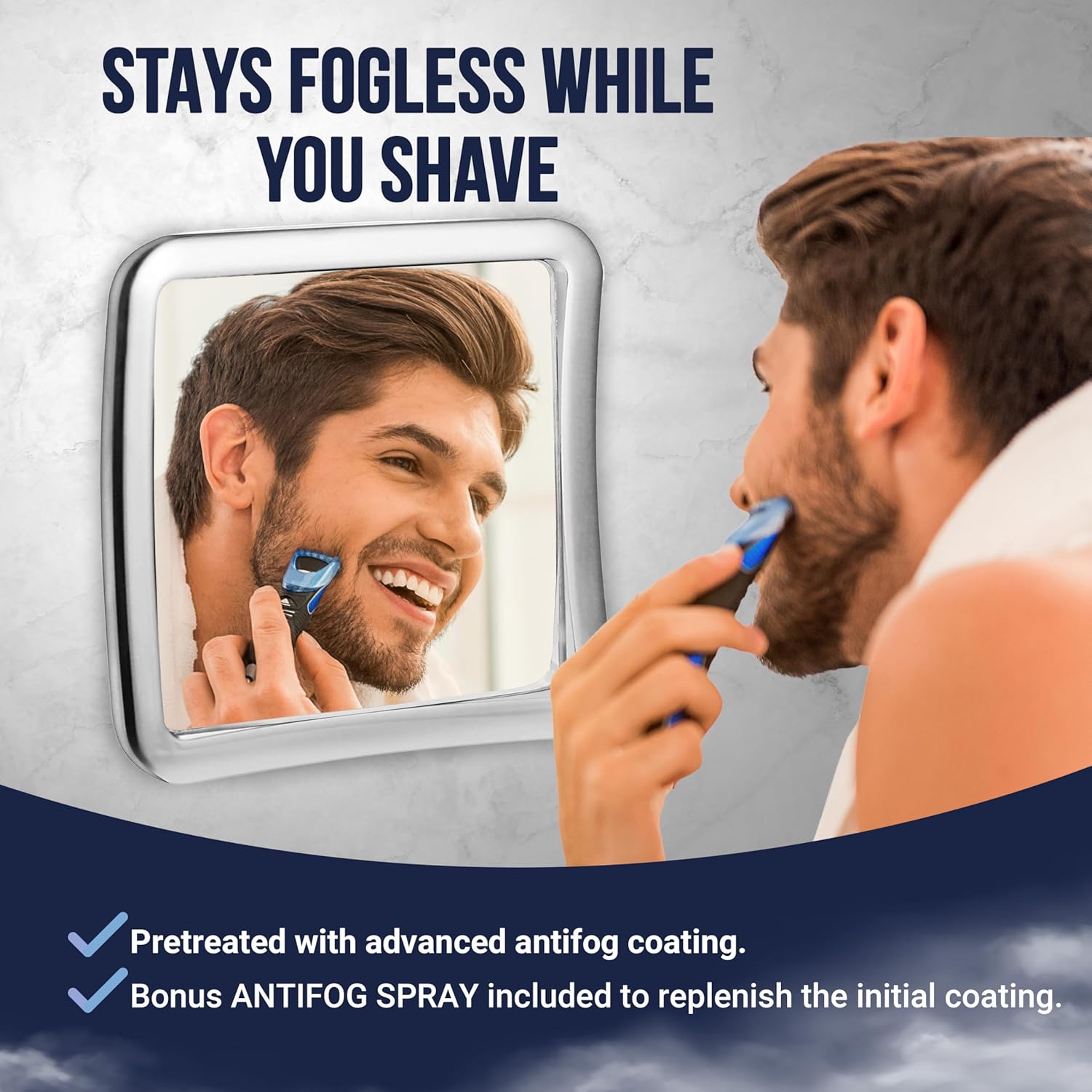 MirrorVana - Shave in Style with Fog-Free Fact