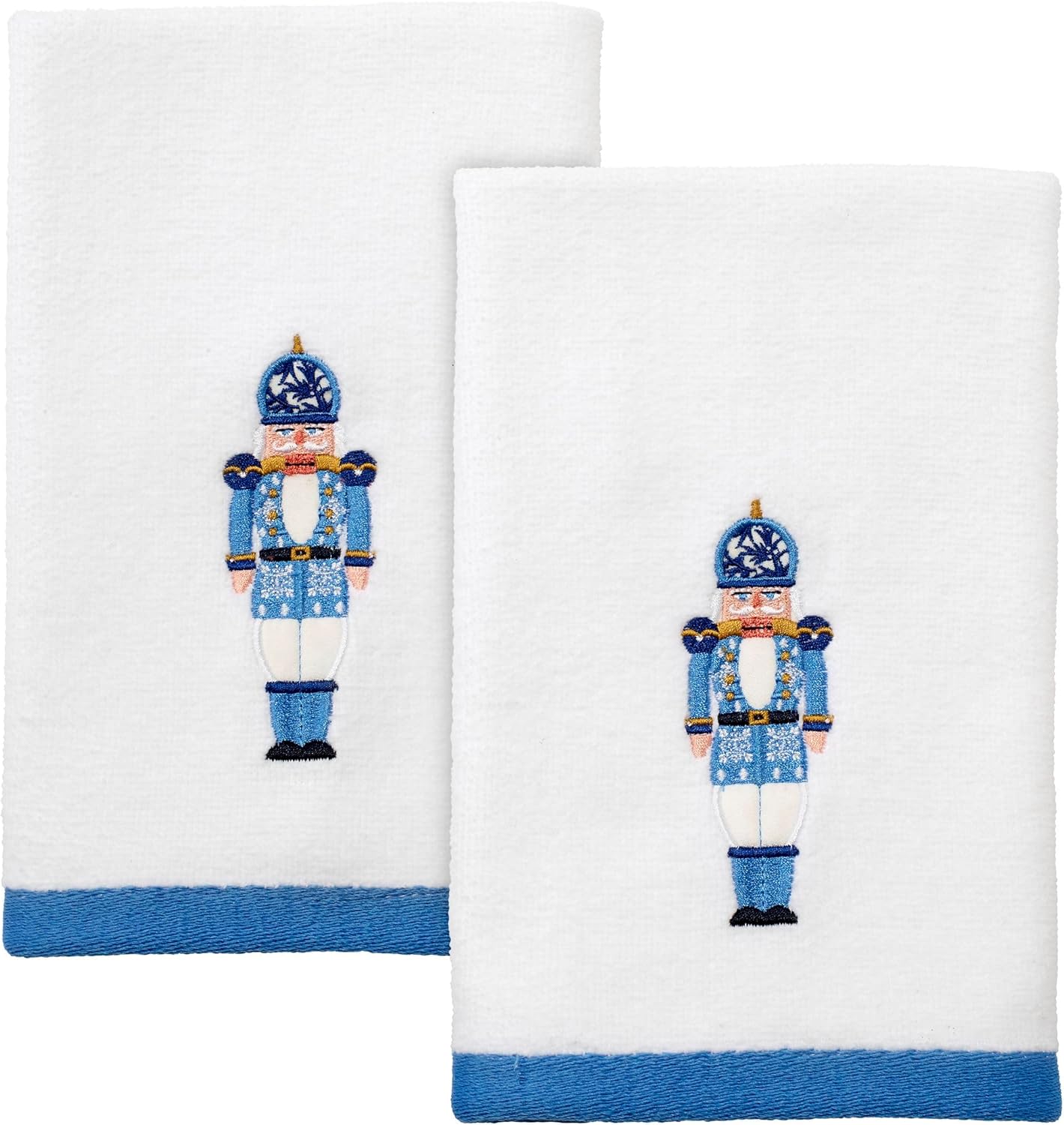 Avanti Linens - Soft Absorbent Fingertip Towels Nutcracker Trellis Collection