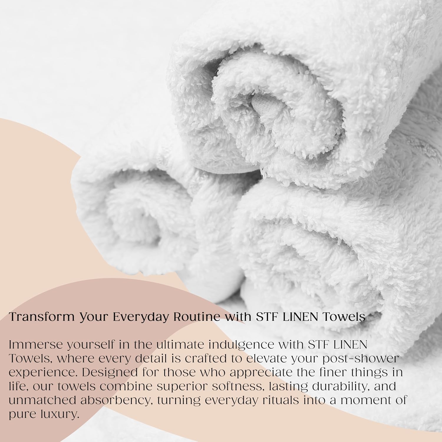 24-Piece White Bath Towels