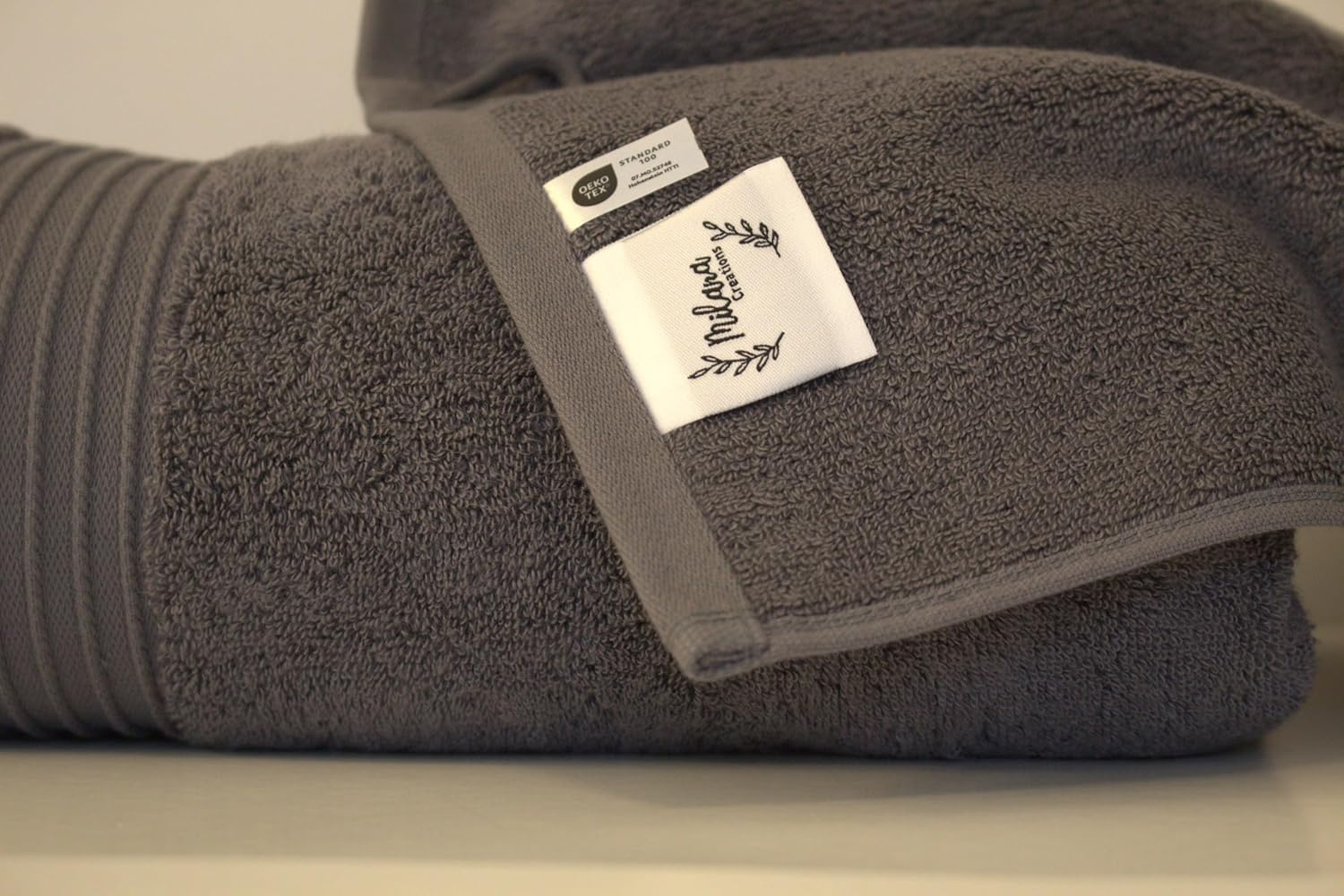 Luxurious Over-the-Counter Cotton Bath Sheet Anthracite 35x70 inches