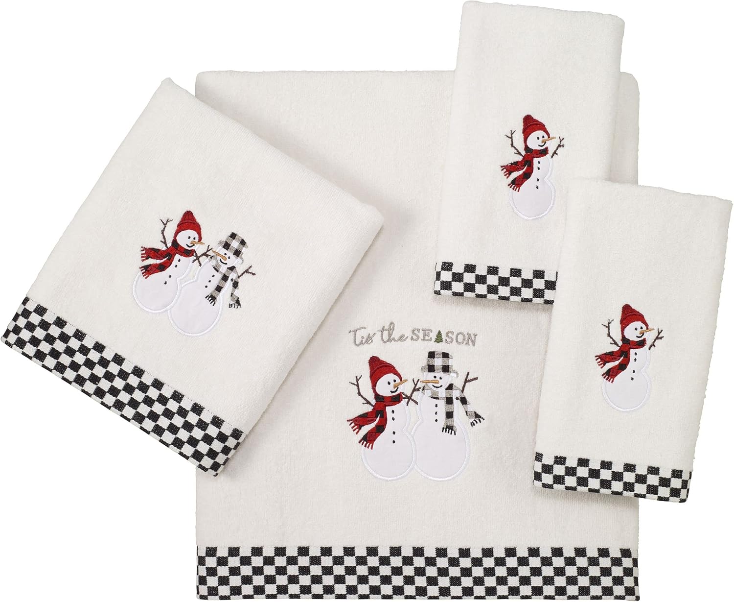 Avanti Fingertip Towel Set of Four Rustic Pals Collection
