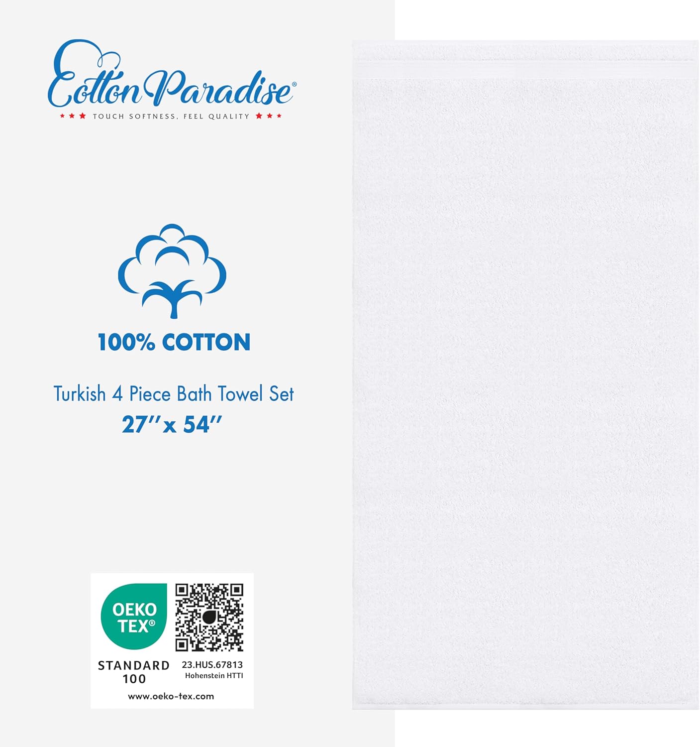 Luxurious Cotton Bath Towels