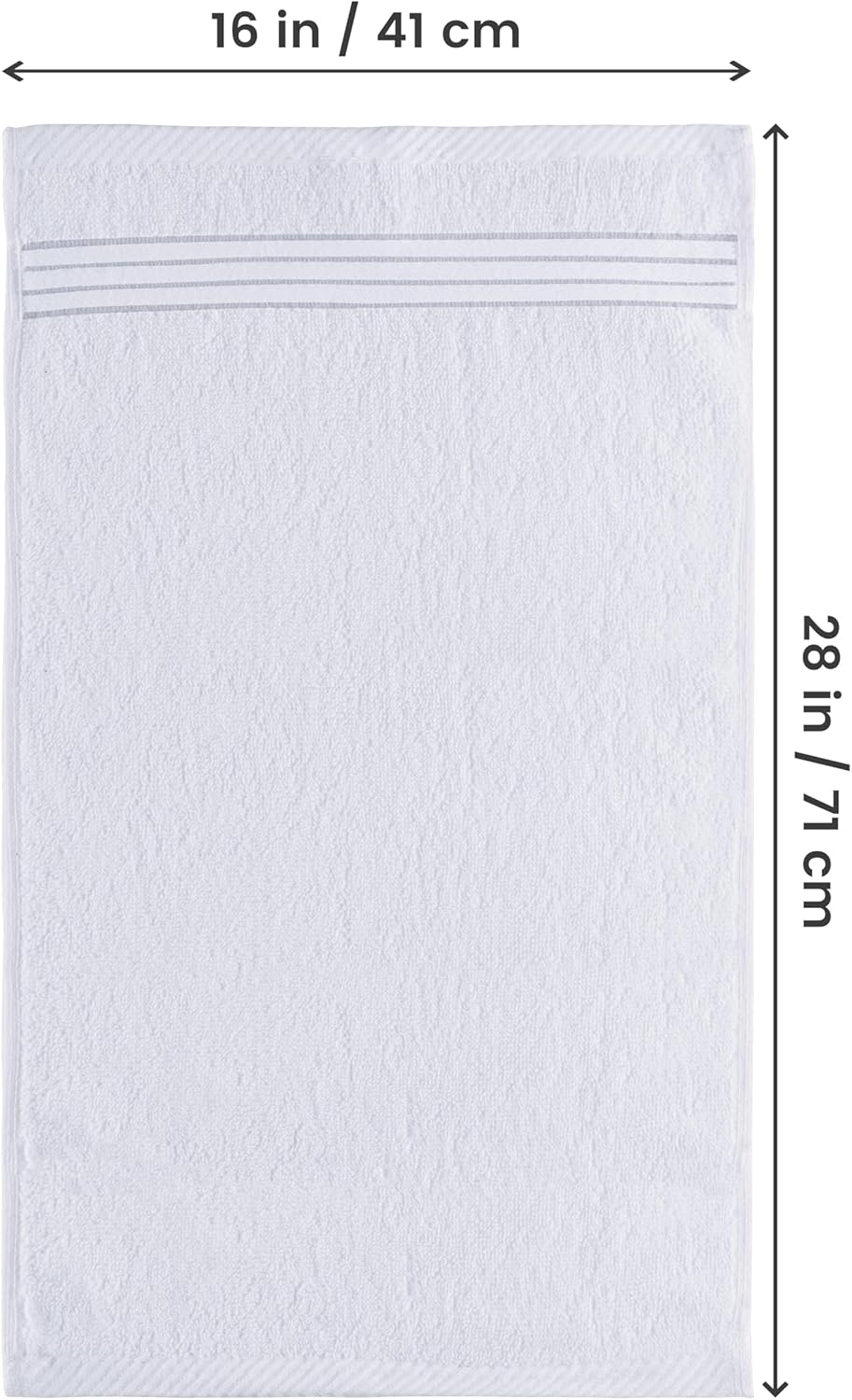 Utopia Towels 6 Piece Premium Hand Towels Set White