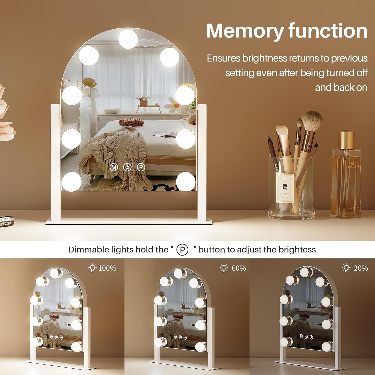 ZL ZELing Makeup Mirror with Lights