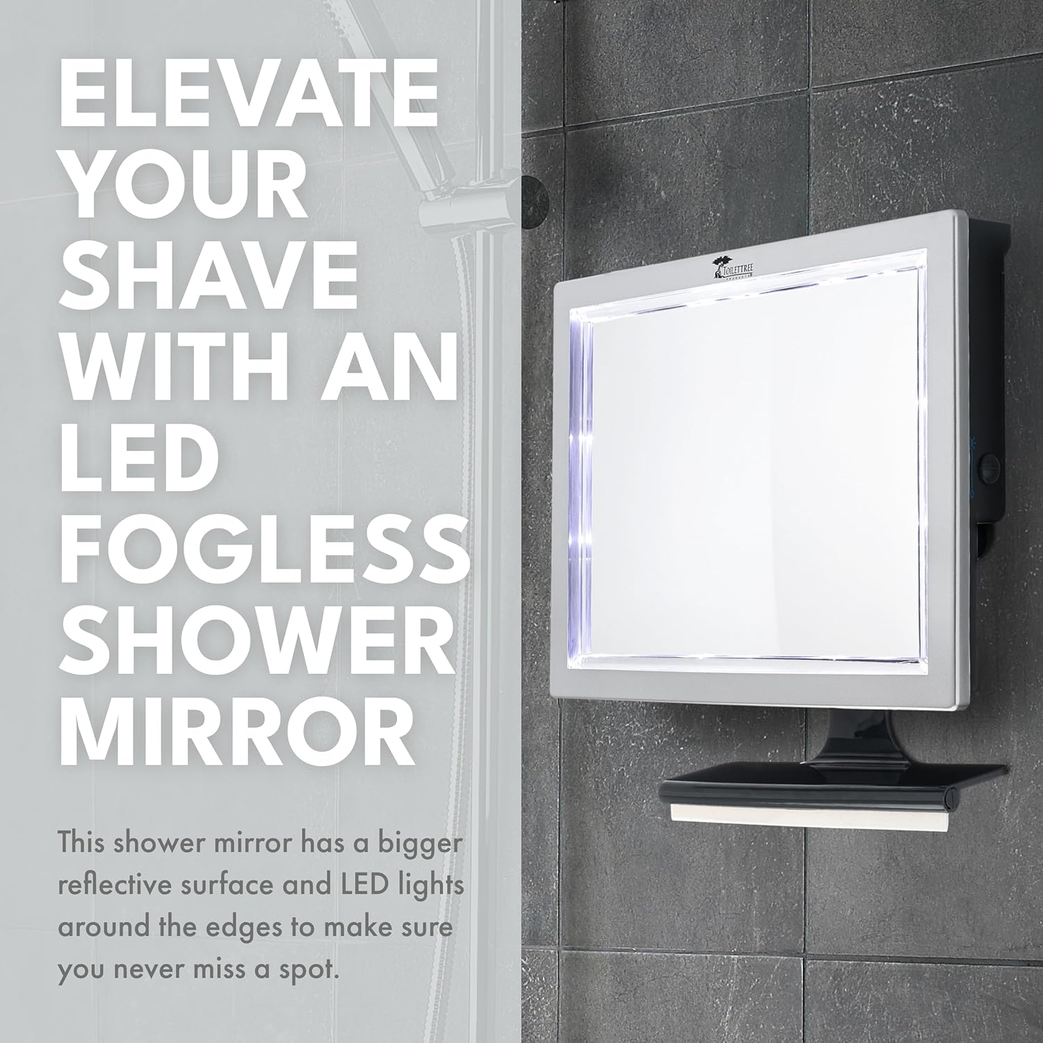 Bath Time Beauty LED Fogless Mirror
