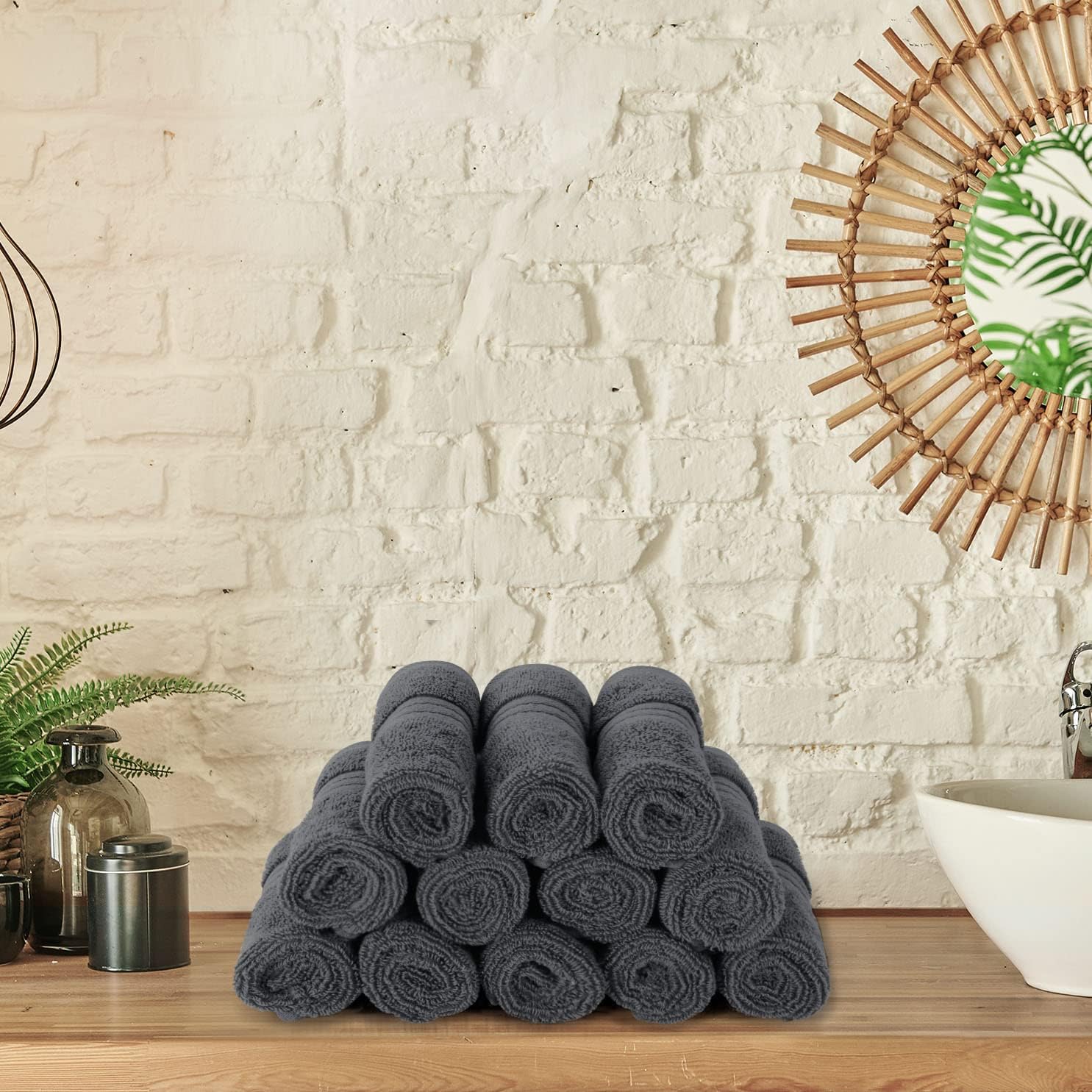 Utopia Premium Washcloth Set