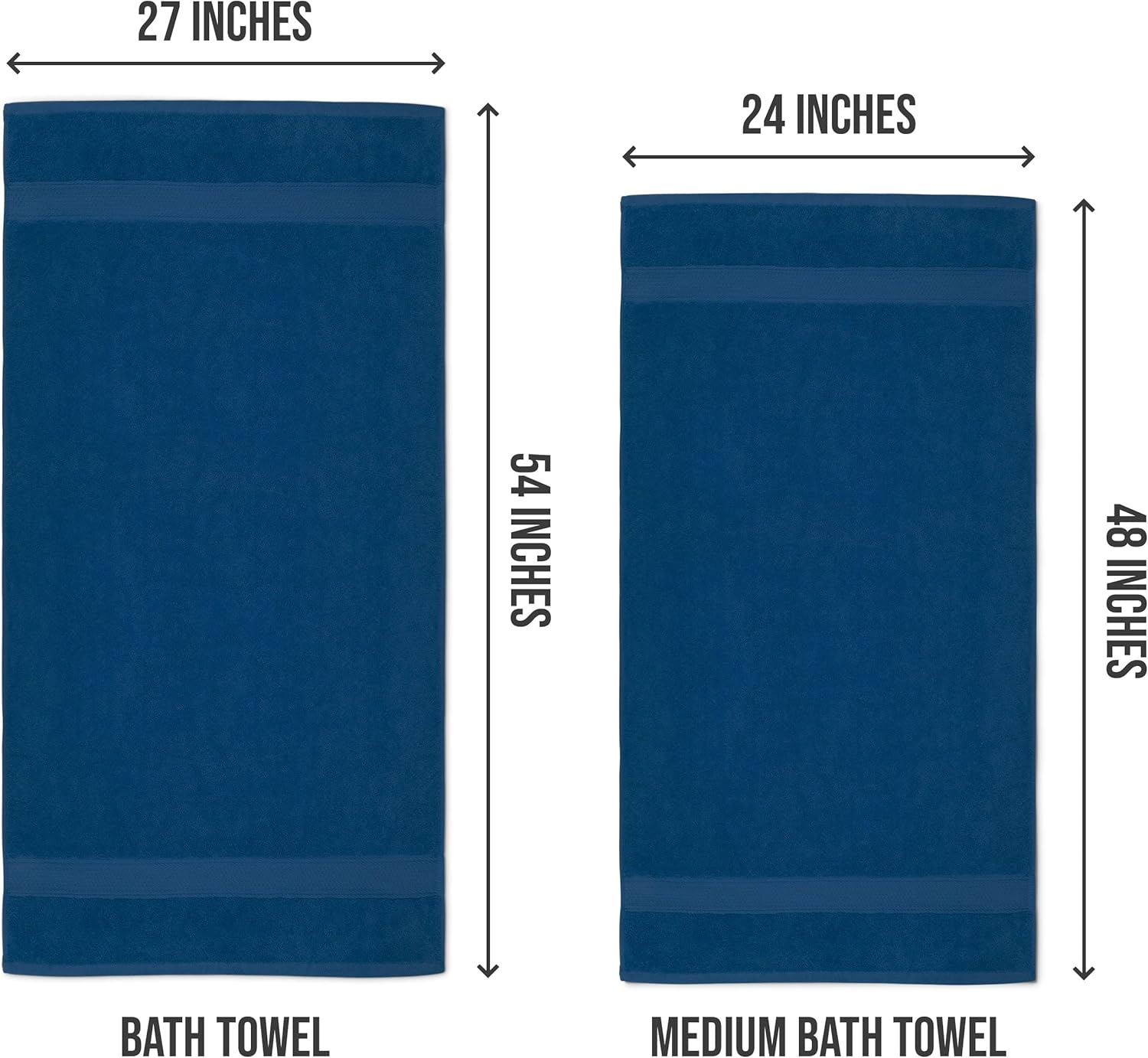 Utopia 6-Piece Bath Towel Set 24x48