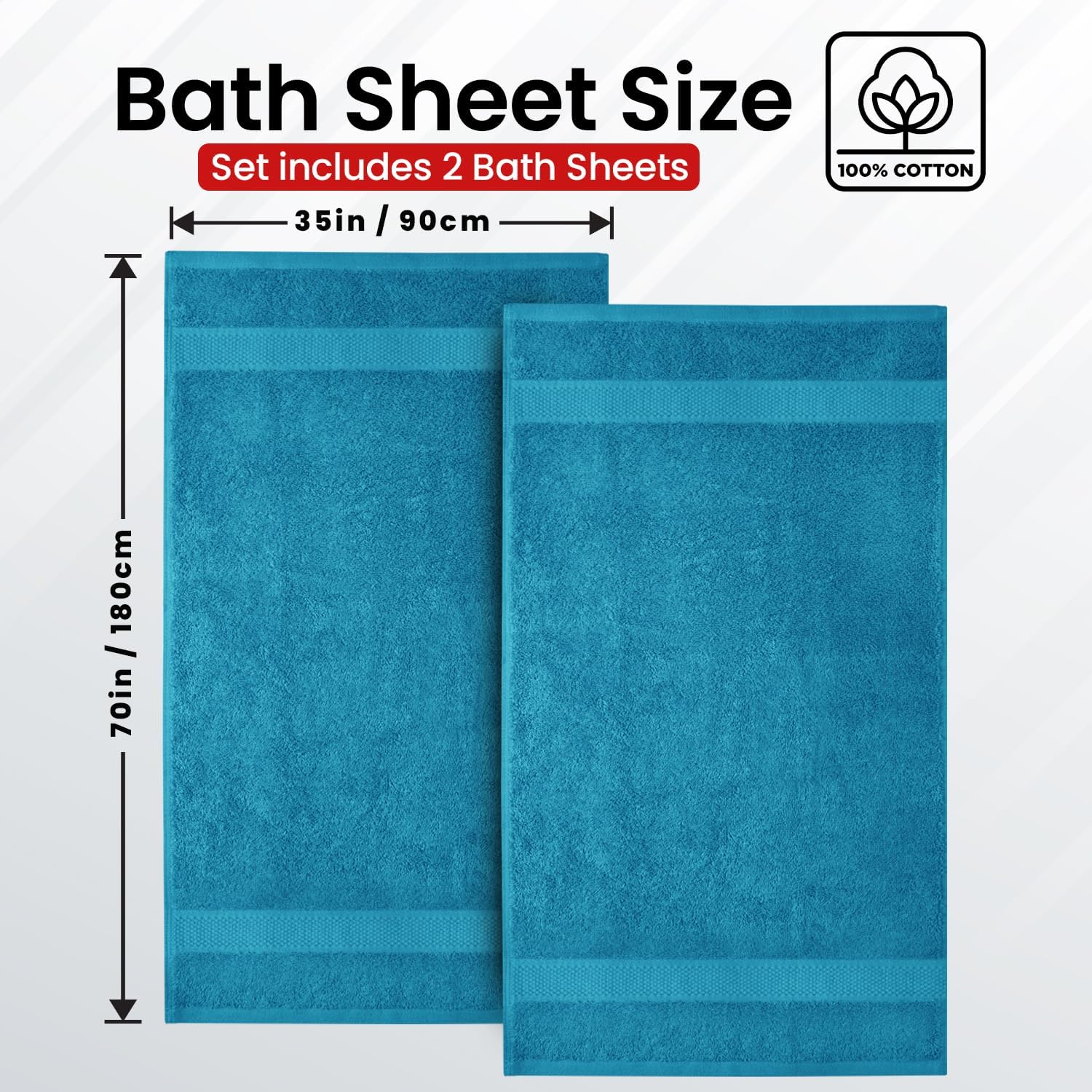 Luxury bath towels Soft Absorbent 35x70 100 cotton