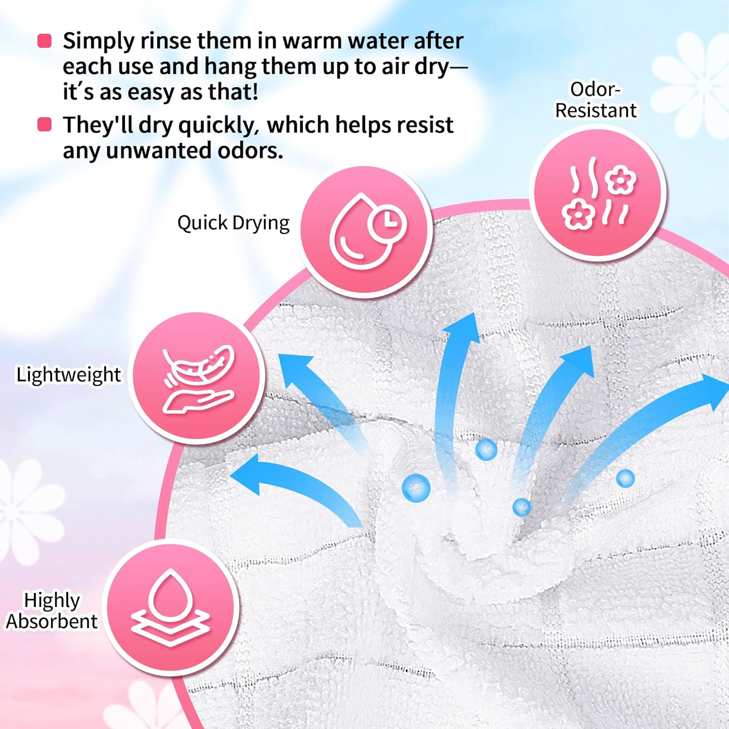 HOMERHYME Microfiber Washcloths Face Towels 12 Pack White