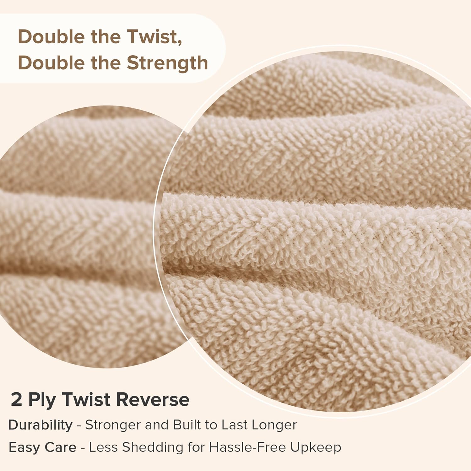 Comfort Spaces Luxury Bath Towel Set for the Home