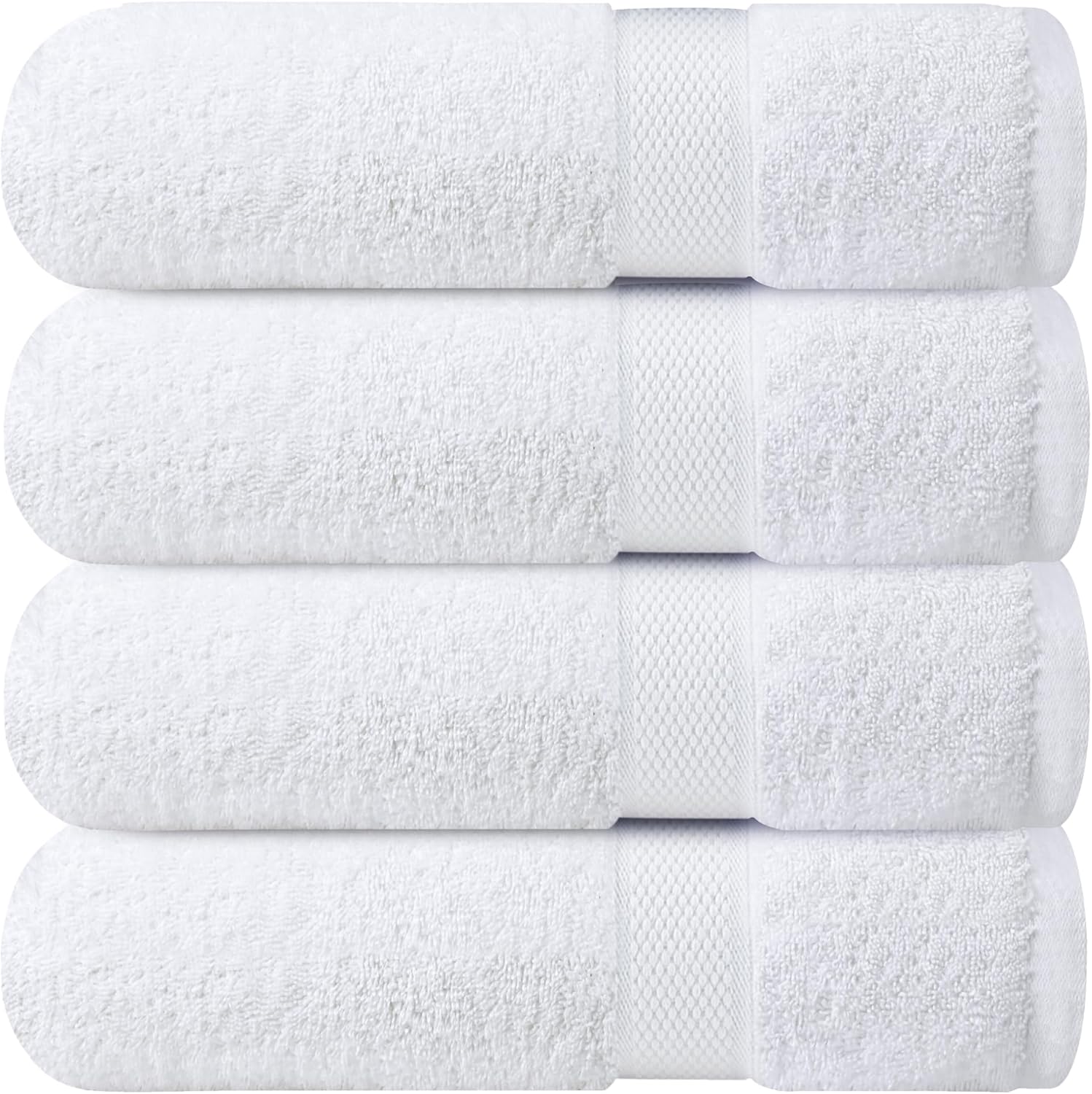 Infinitee Xclusives Luxury 100 Ring-Spun Cotton Bath Towels Set of 4