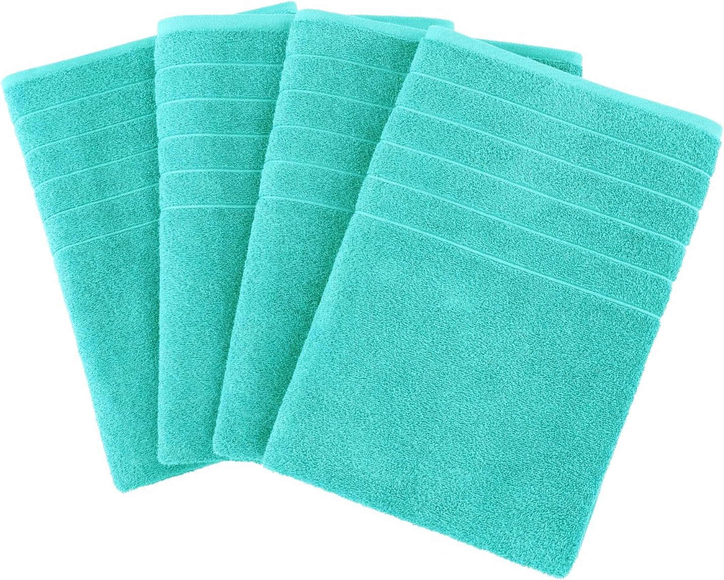 Luxury Soft Cotton bath towels 4-pack Aqua Sky bath time excellence