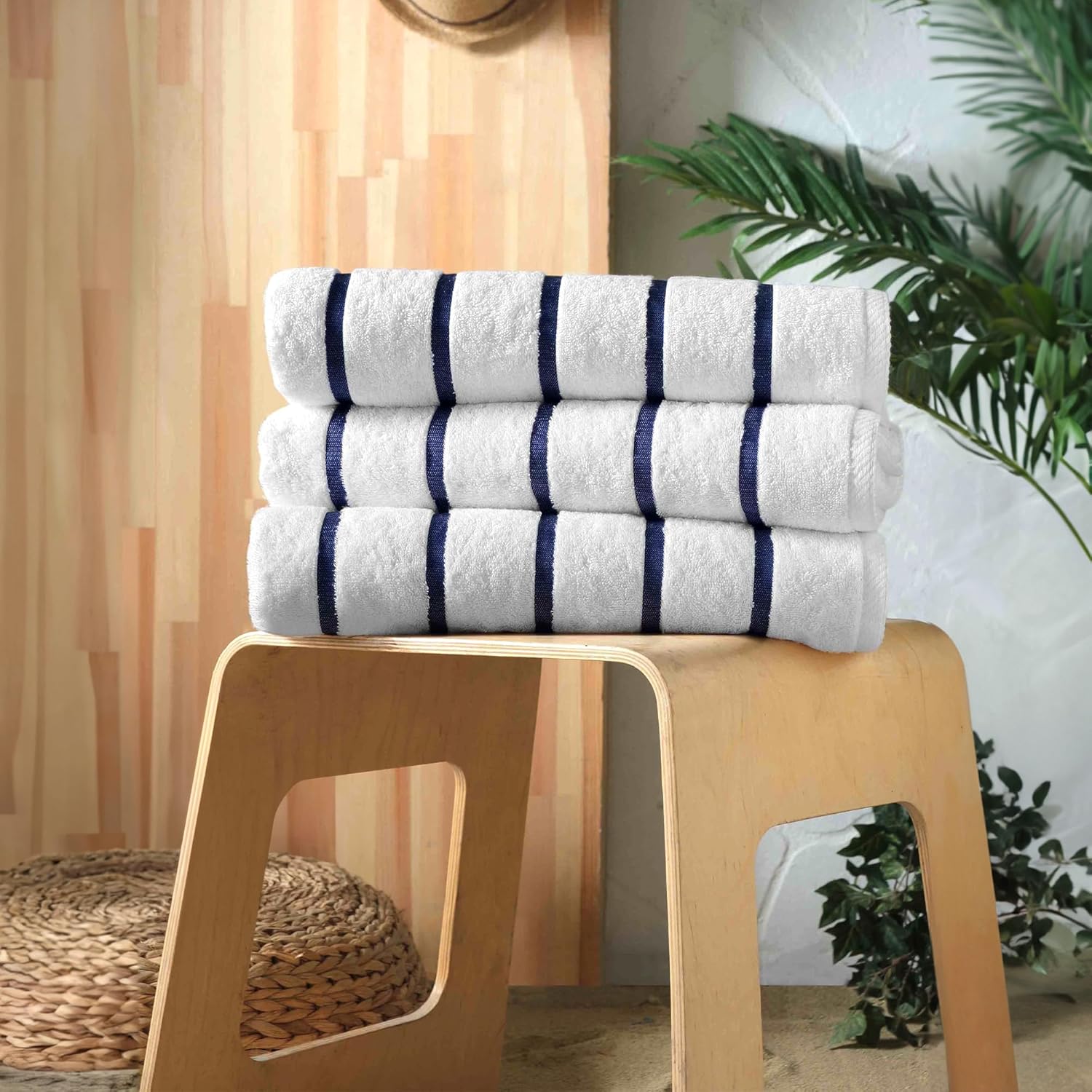 Luxury Turkish Cotton Beach Towels Set