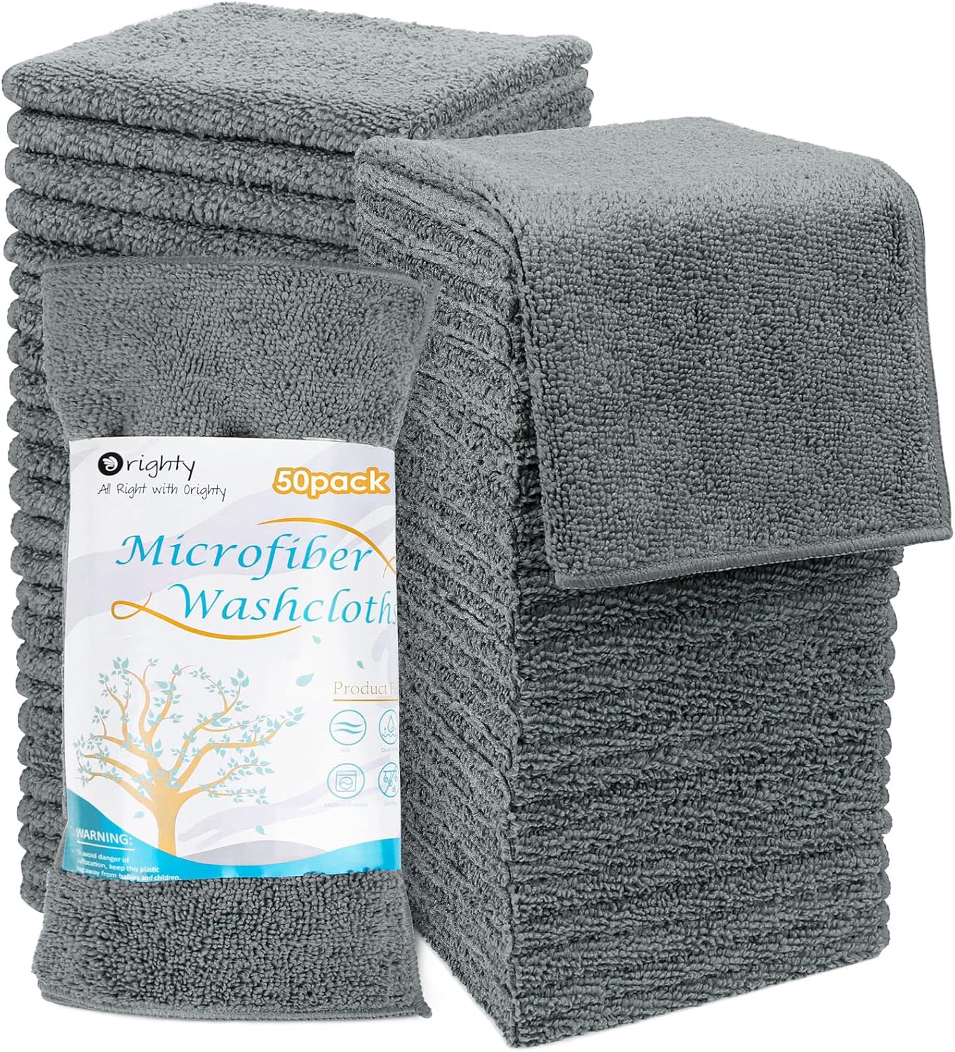 Orighty Microfiber Washcloth Set