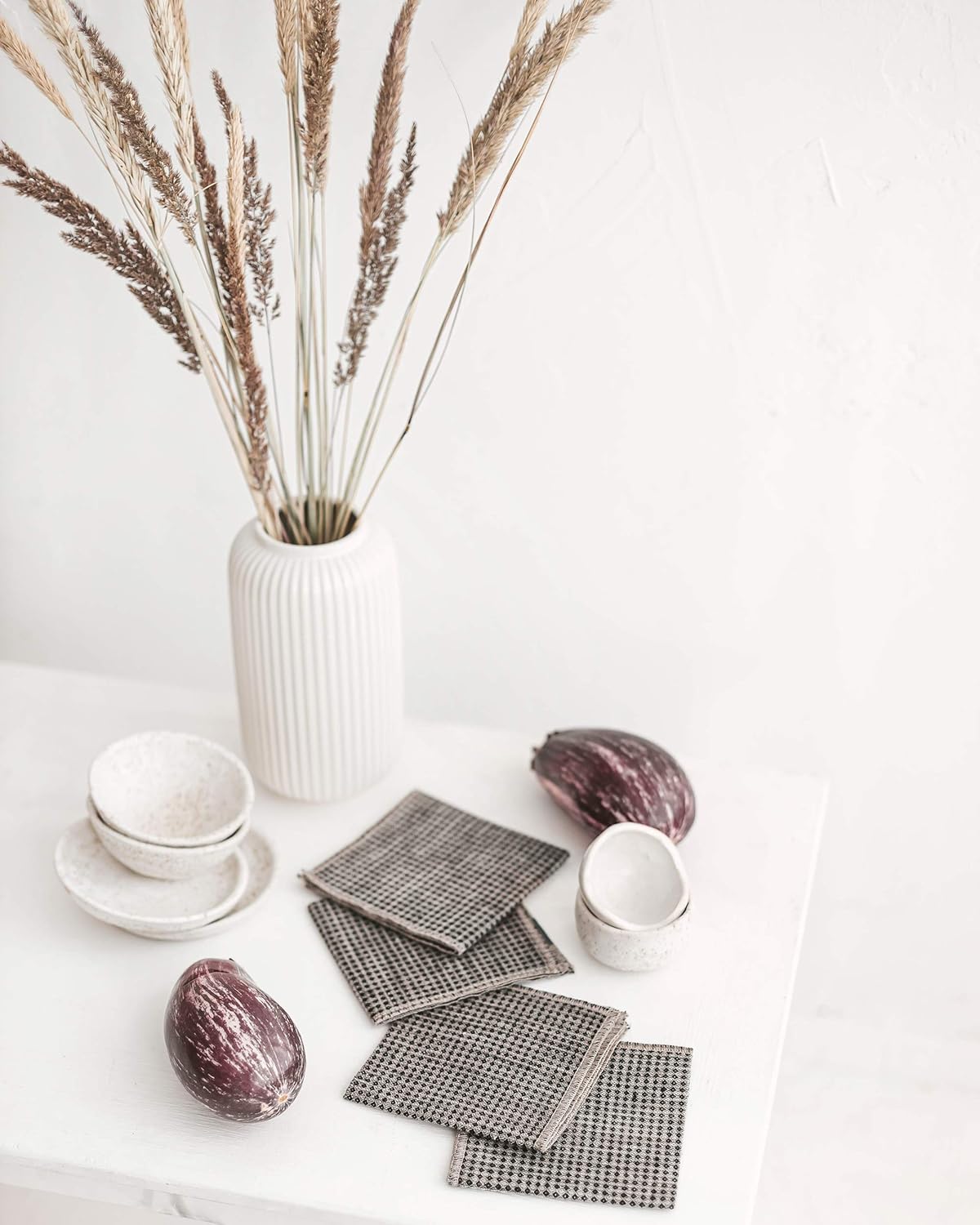 Discover 100 Natural Linen Face Washcloth Set