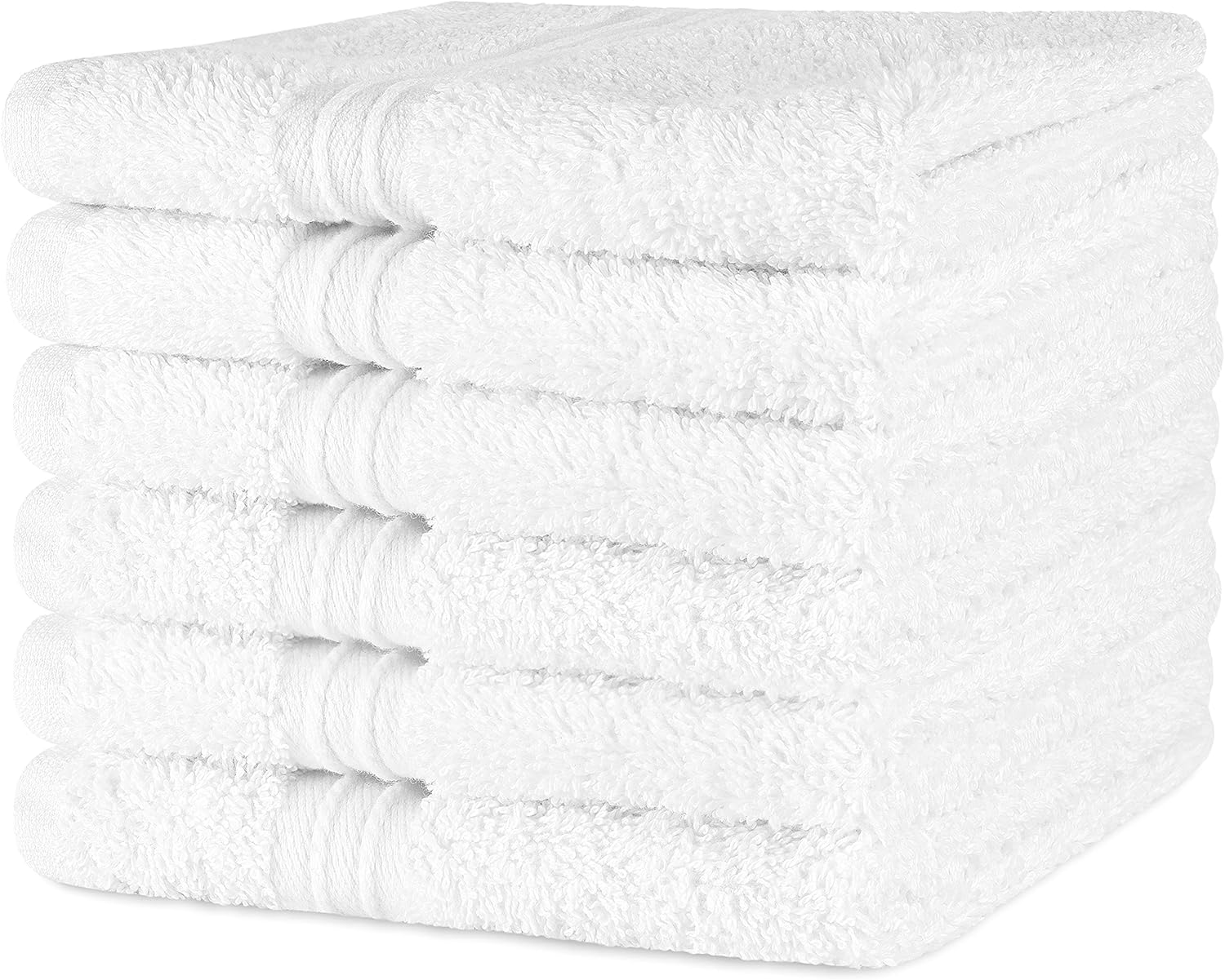Premium Luxurious Washcloth Set with Loop - Ultra Soft Absorbent 6Pack 13x13