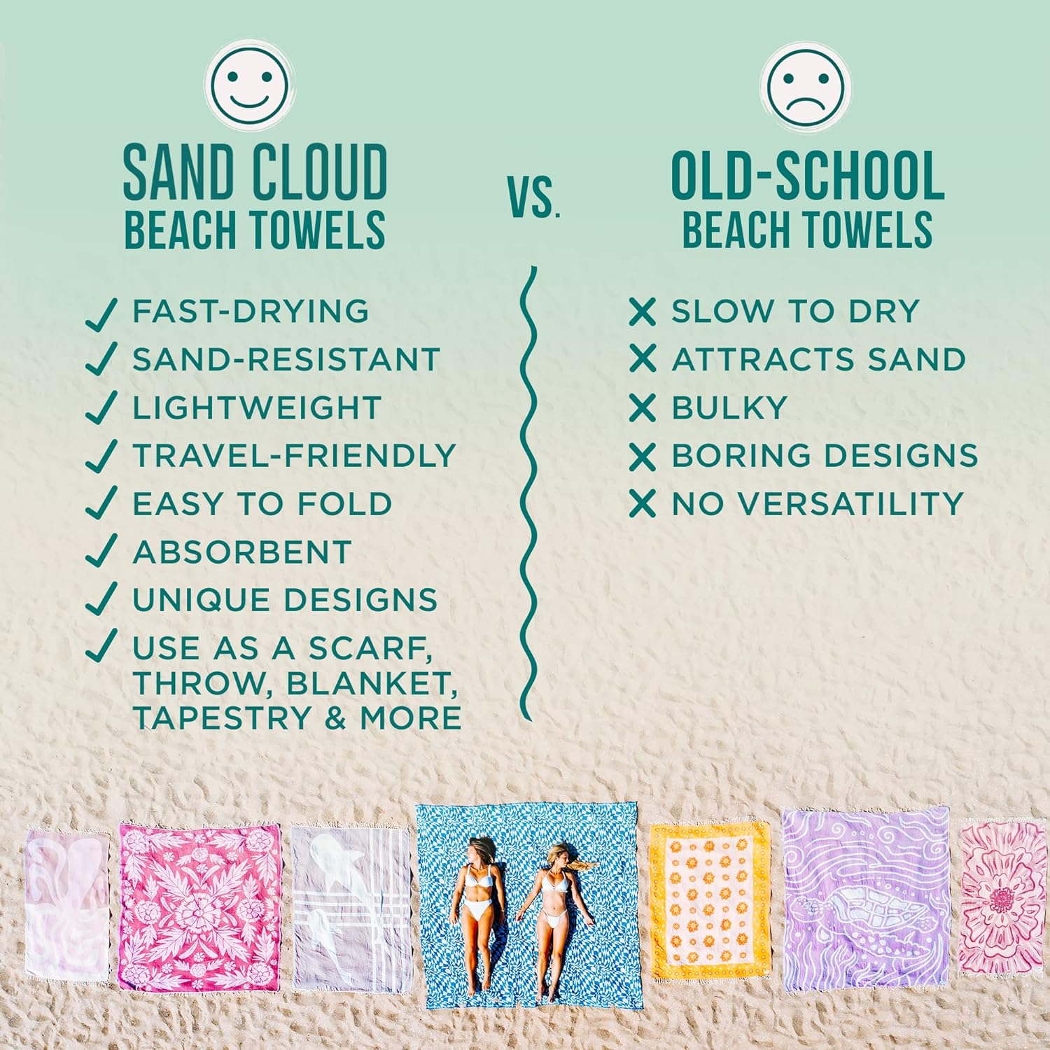 Ergonomic Turkish Beach Towel