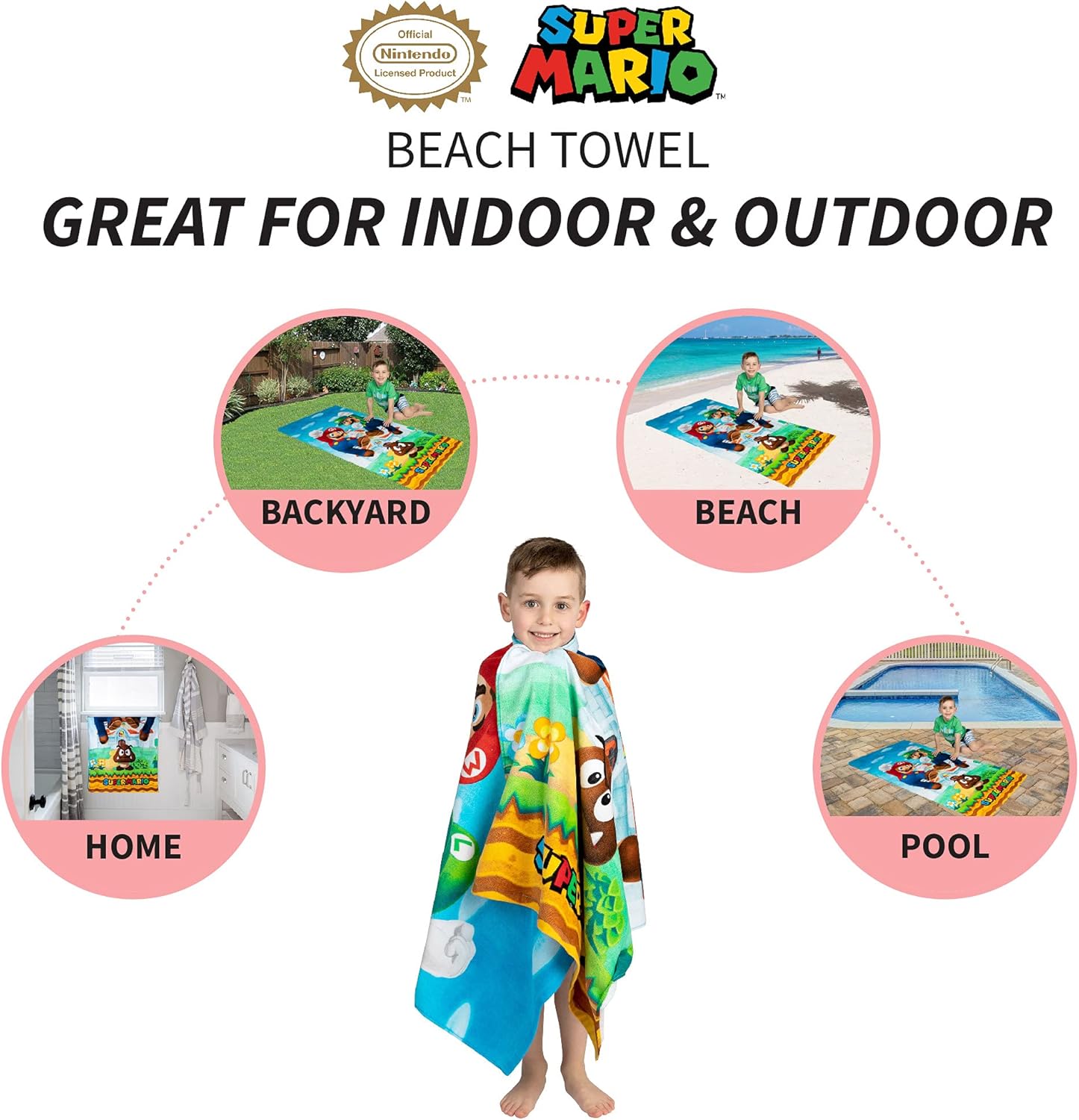 Franco Super Mario Beach Towel