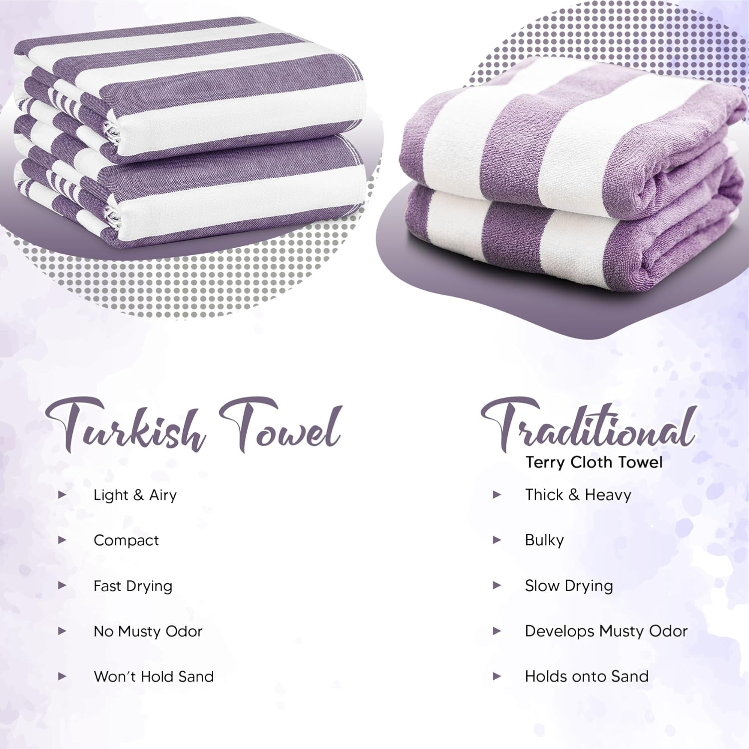 Utopia Towels - 4 Pack Turkish Beach Towels 40 x 72 inches