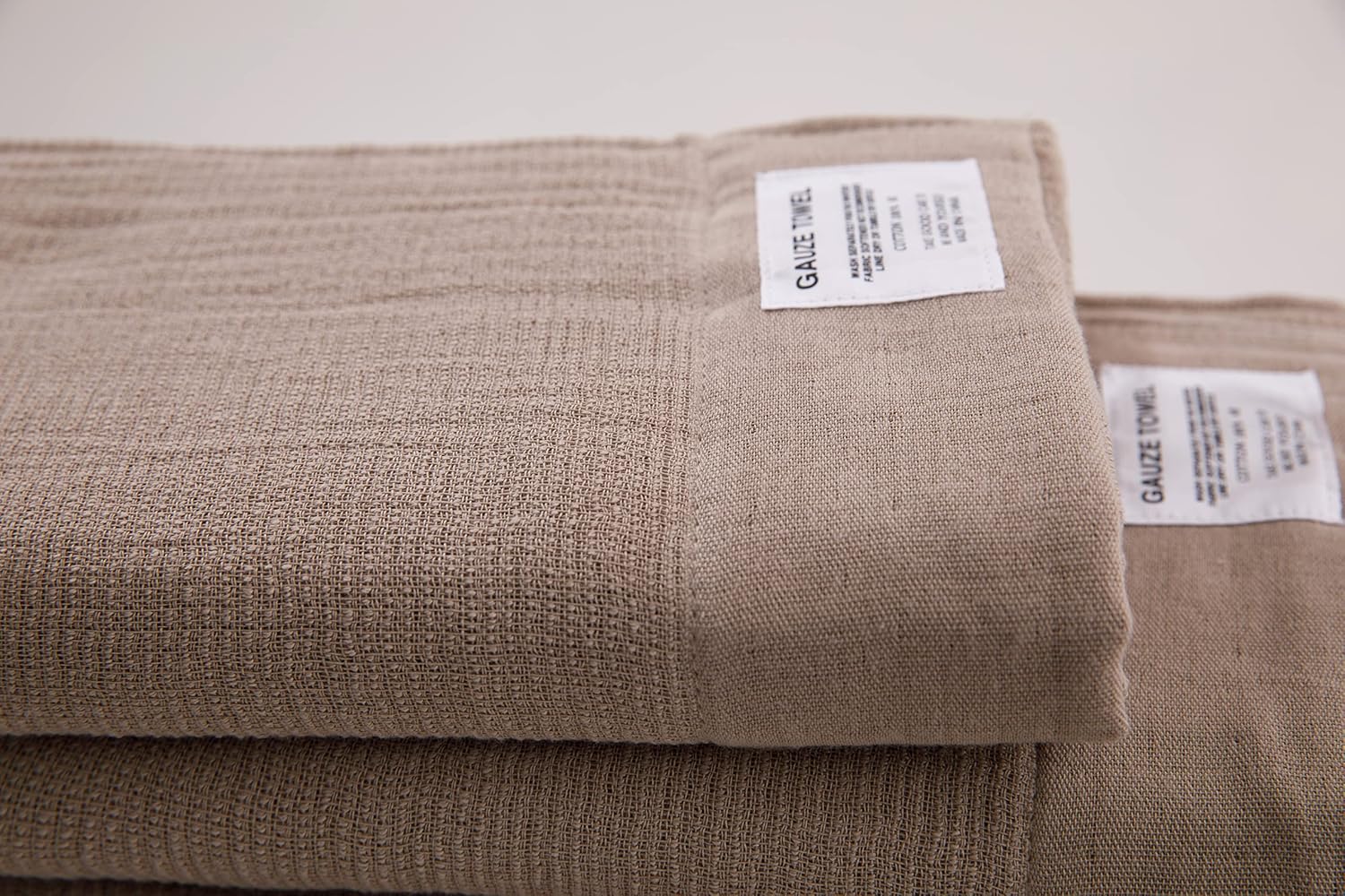 HOMHSP Khaki Multi-Purpose Cotton Towels Set