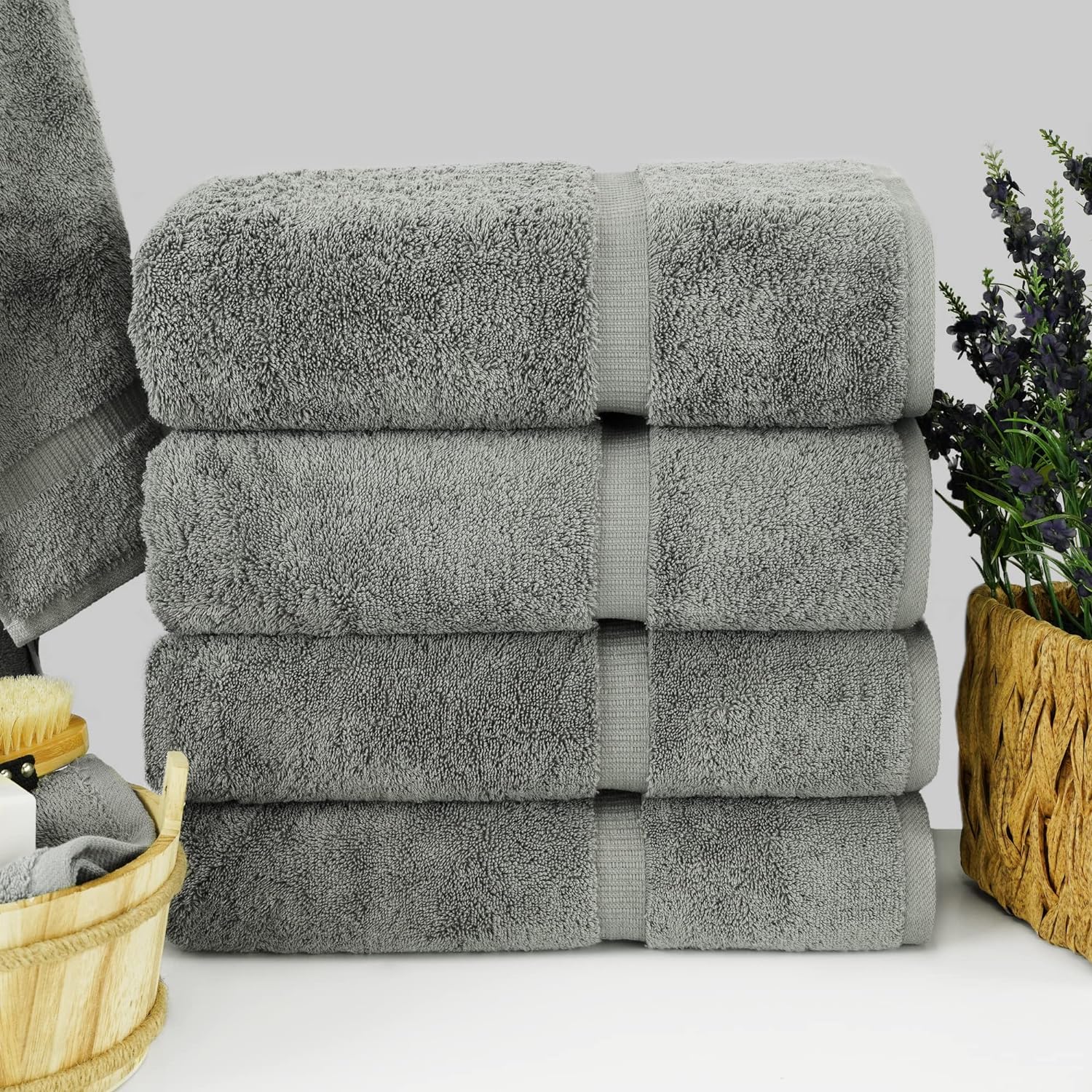 Luxury 100 Cotton Turkish Towels Set