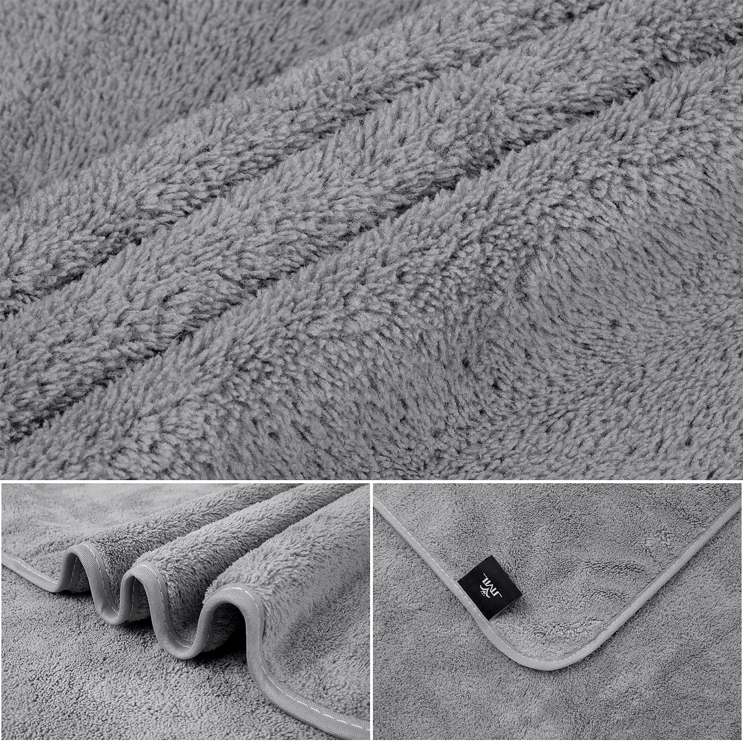 JML 6-Piece Bath Towel Set with Microfiber
