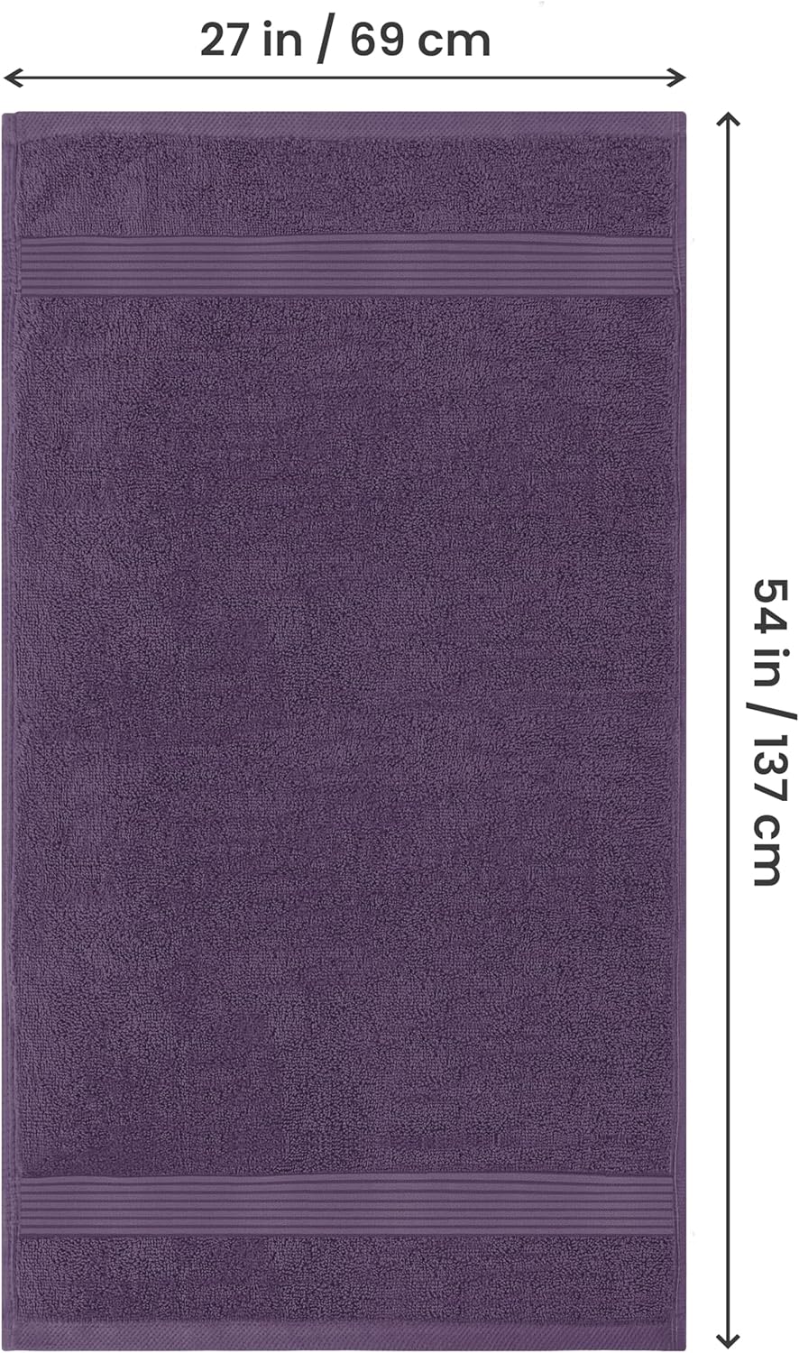Utopia Premium Cotton Bath Towels Set 27x54
