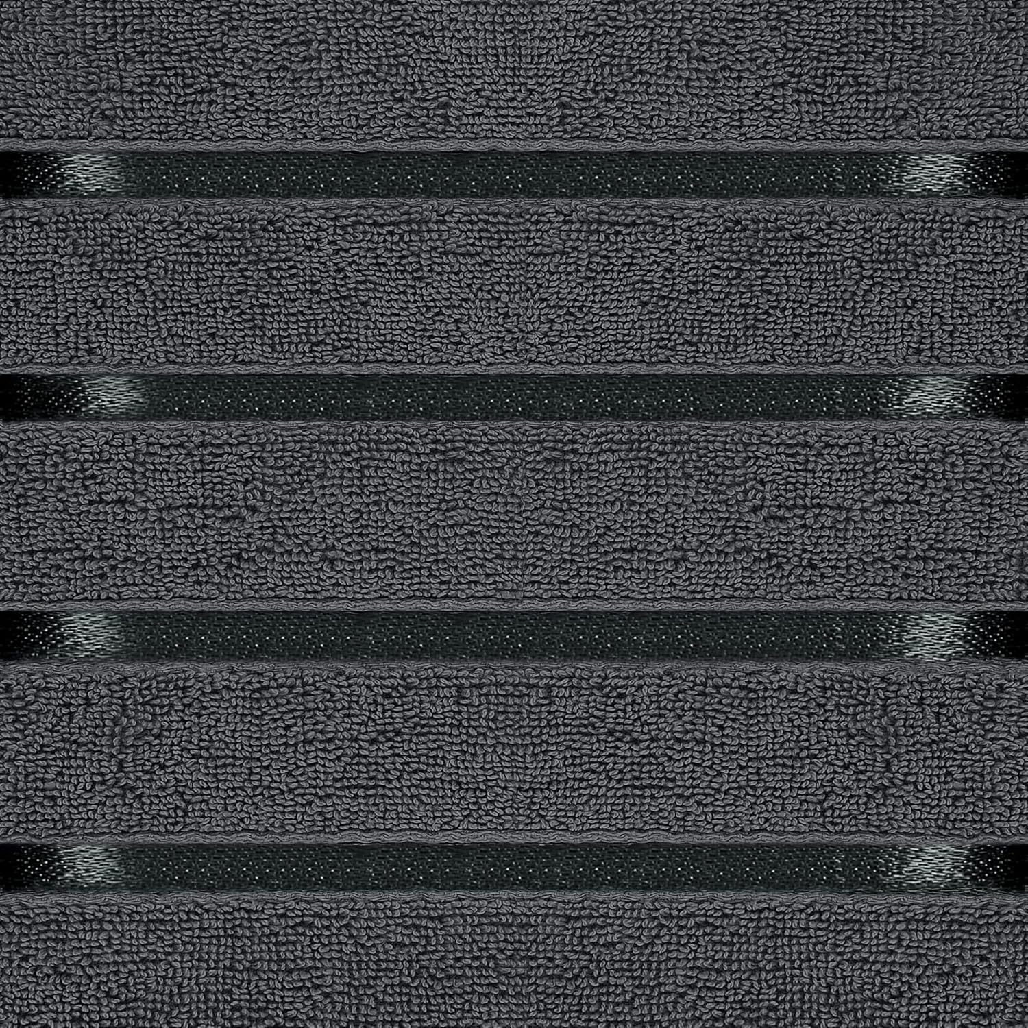 Utopia Towels - Luxury 8-Piece Towel Set 600GSM Viscose Stripe