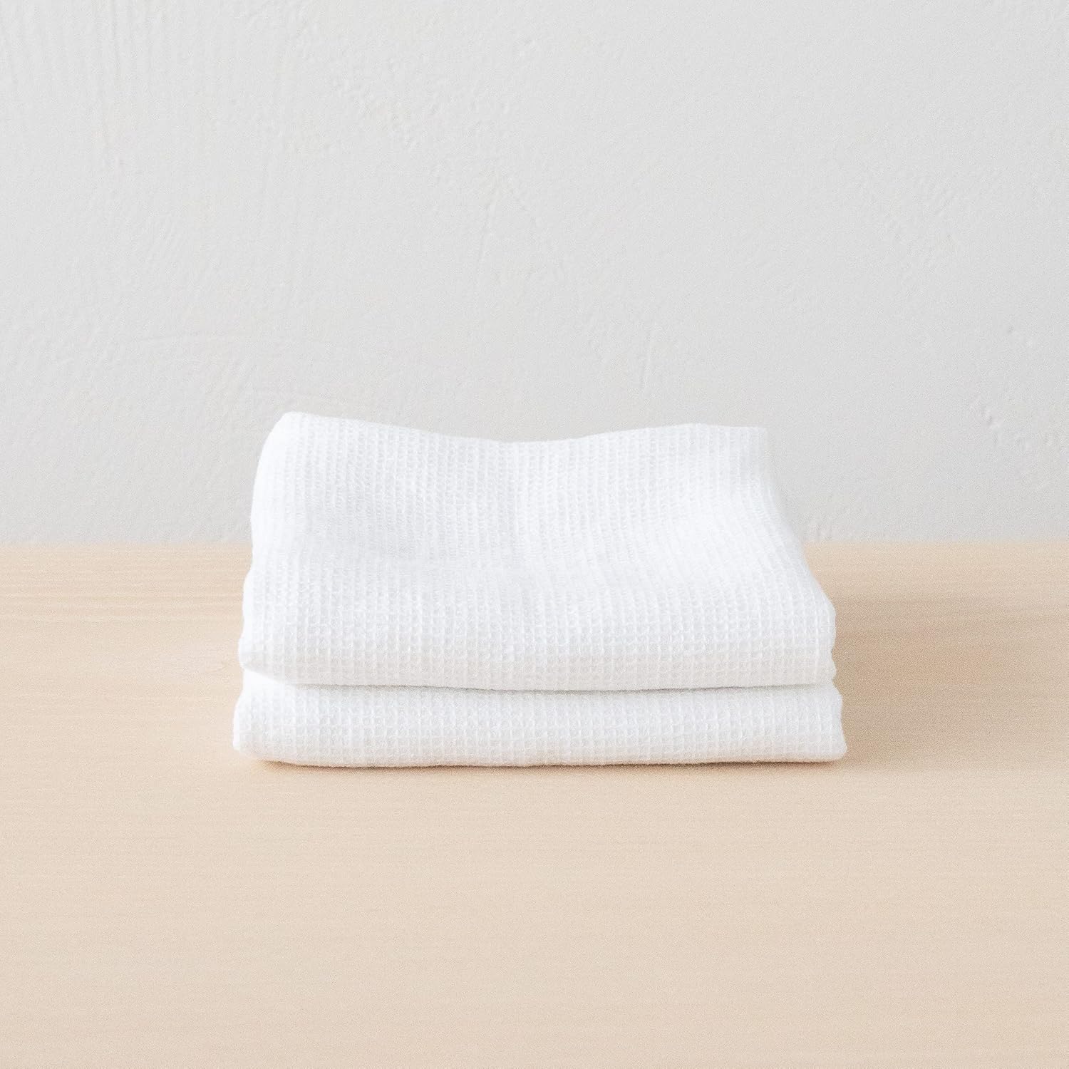 Relaxing bath moments Layered design ultra-soft machine washable LinenMe Waffle Towels
