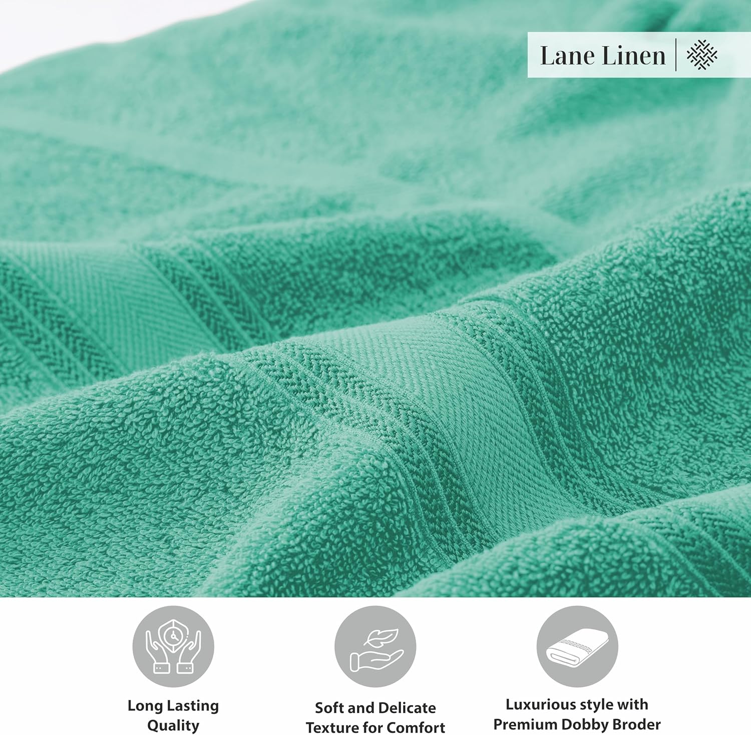 High-Quality Teal Bath Sheets Set Quick Dry Soft Cotton Towels