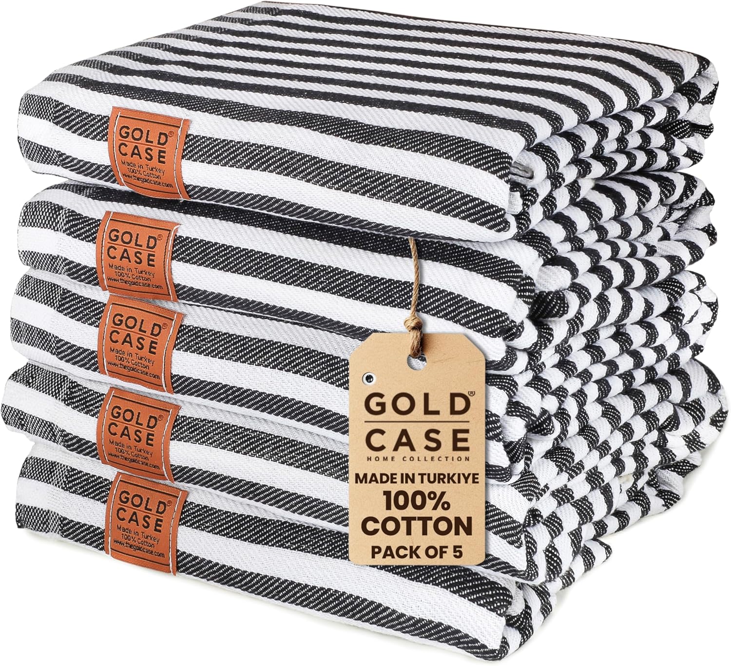 5-Piece Set of Lightweight Turkish Beach Towels