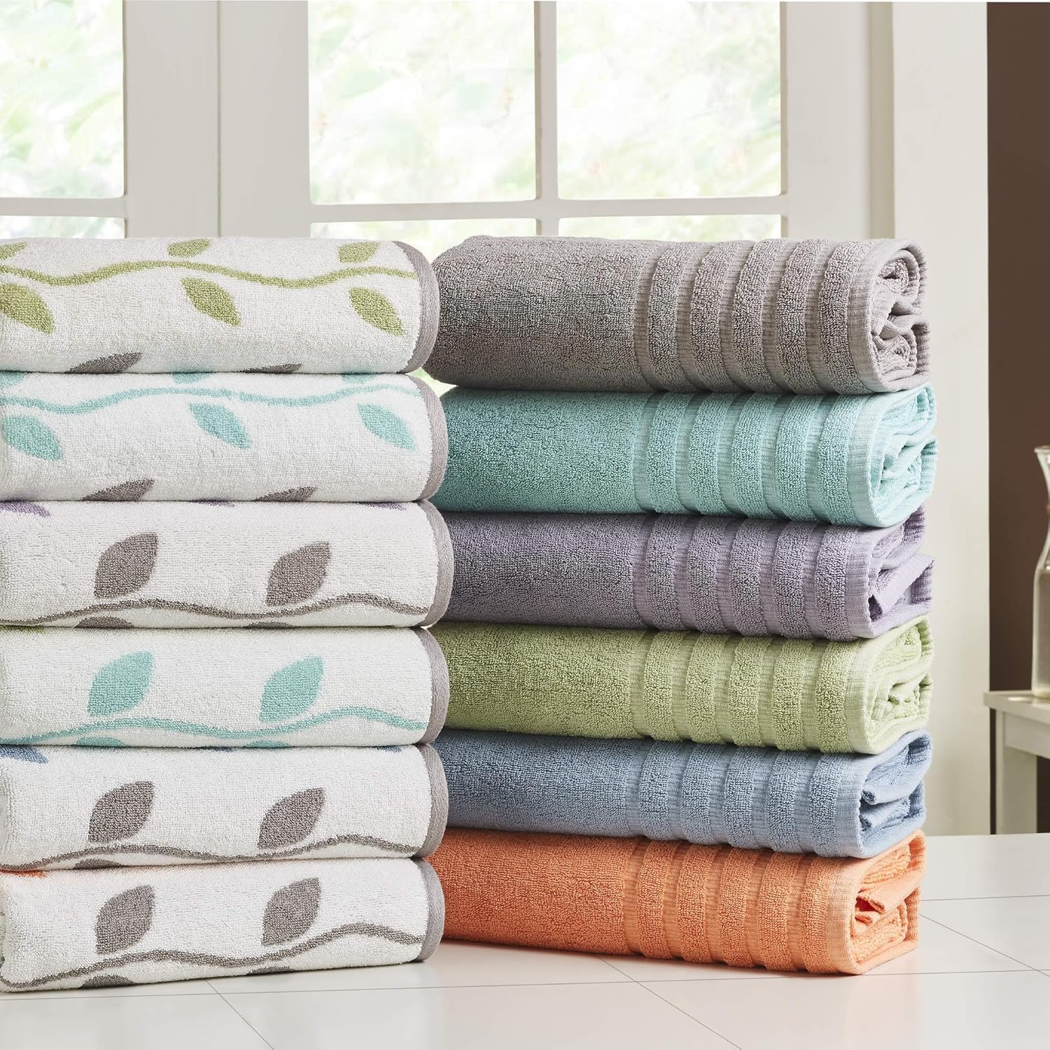 Amrapur Overseas 6-Piece Ultra-Soft Cotton Towel Set for Home Blue