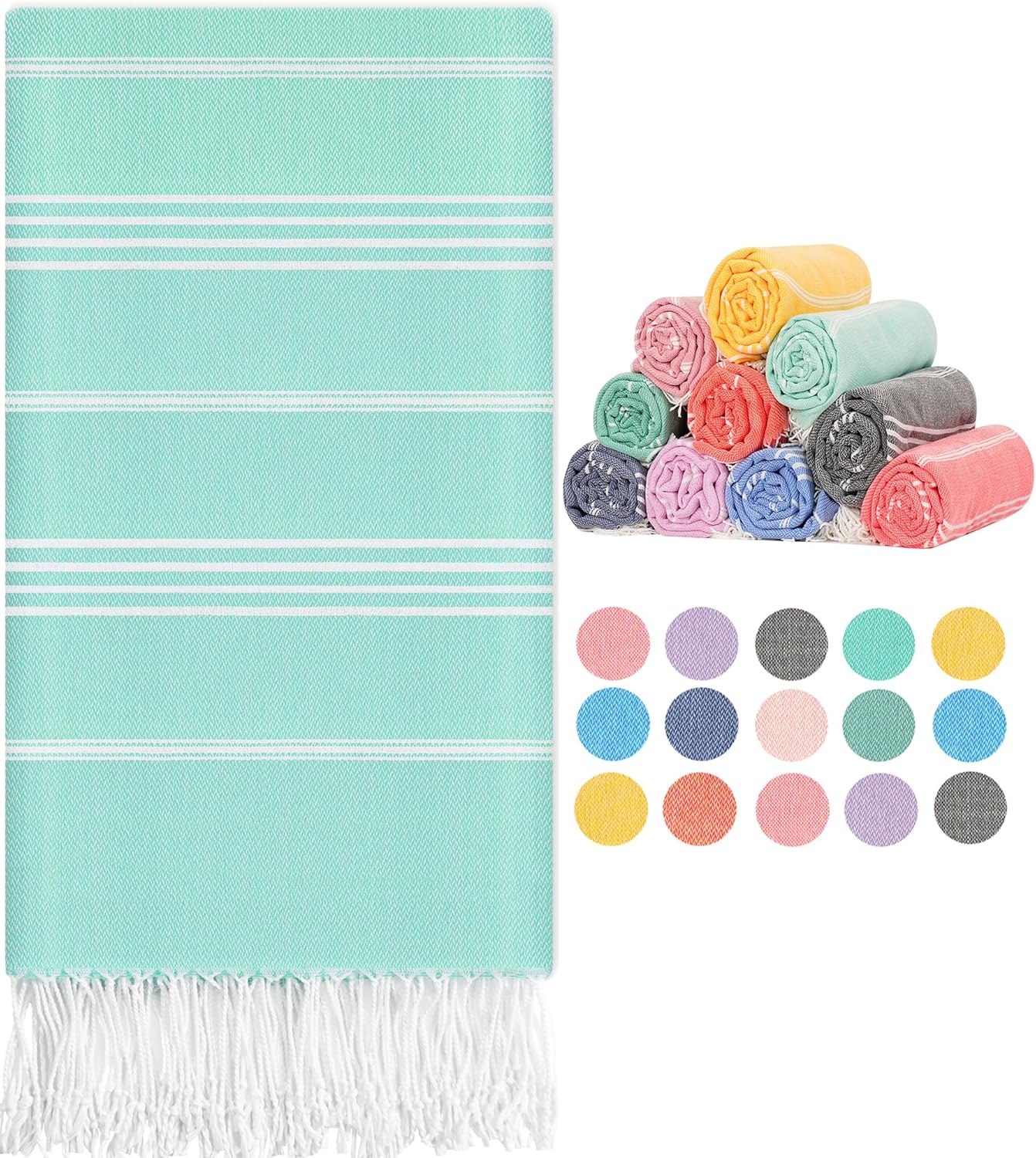 Antfuny Turkish Beach Towels