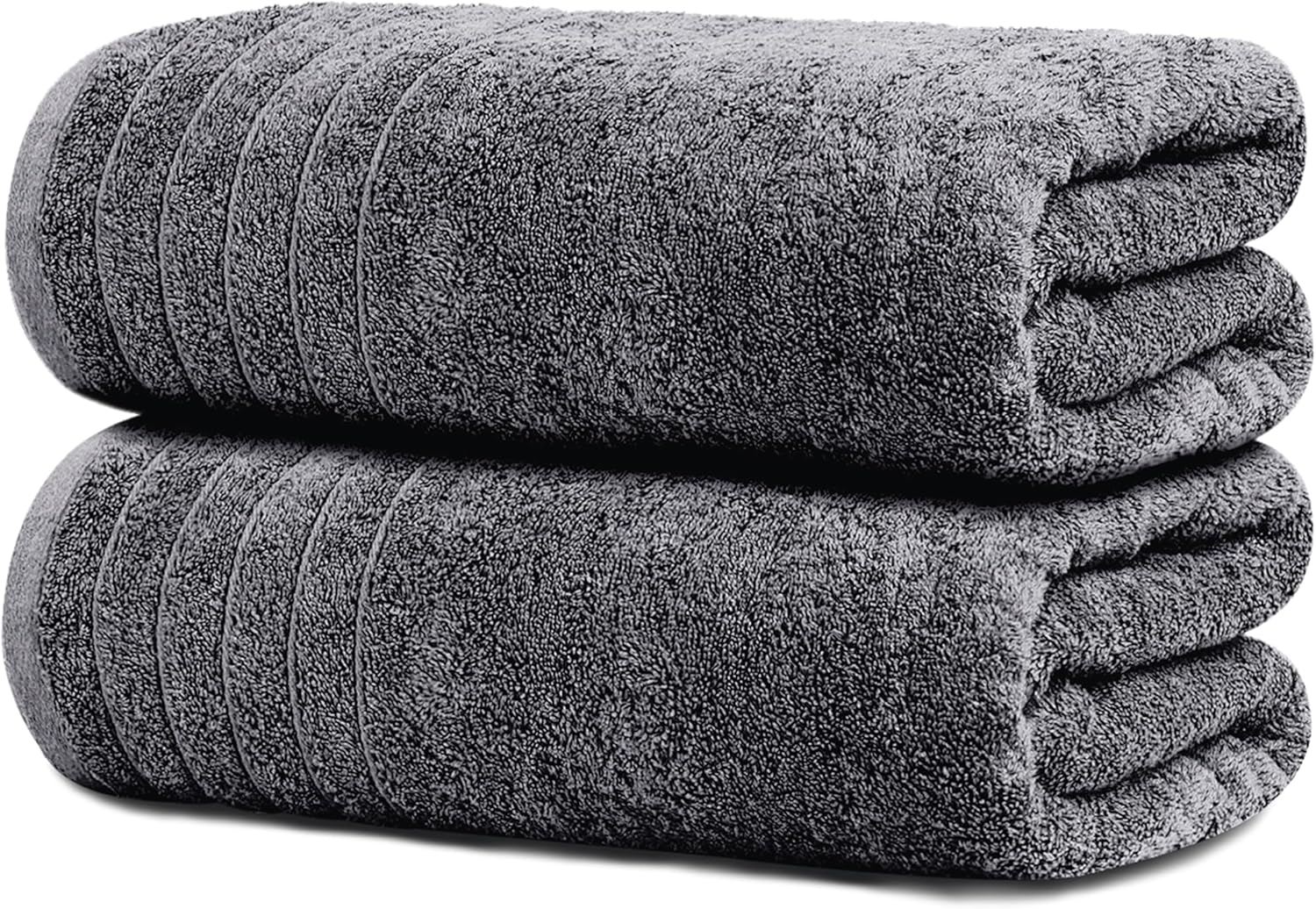 Tens TowelsVersatile and Soft Extra Large Bath Towels 35x70 100 CottonDark Grey