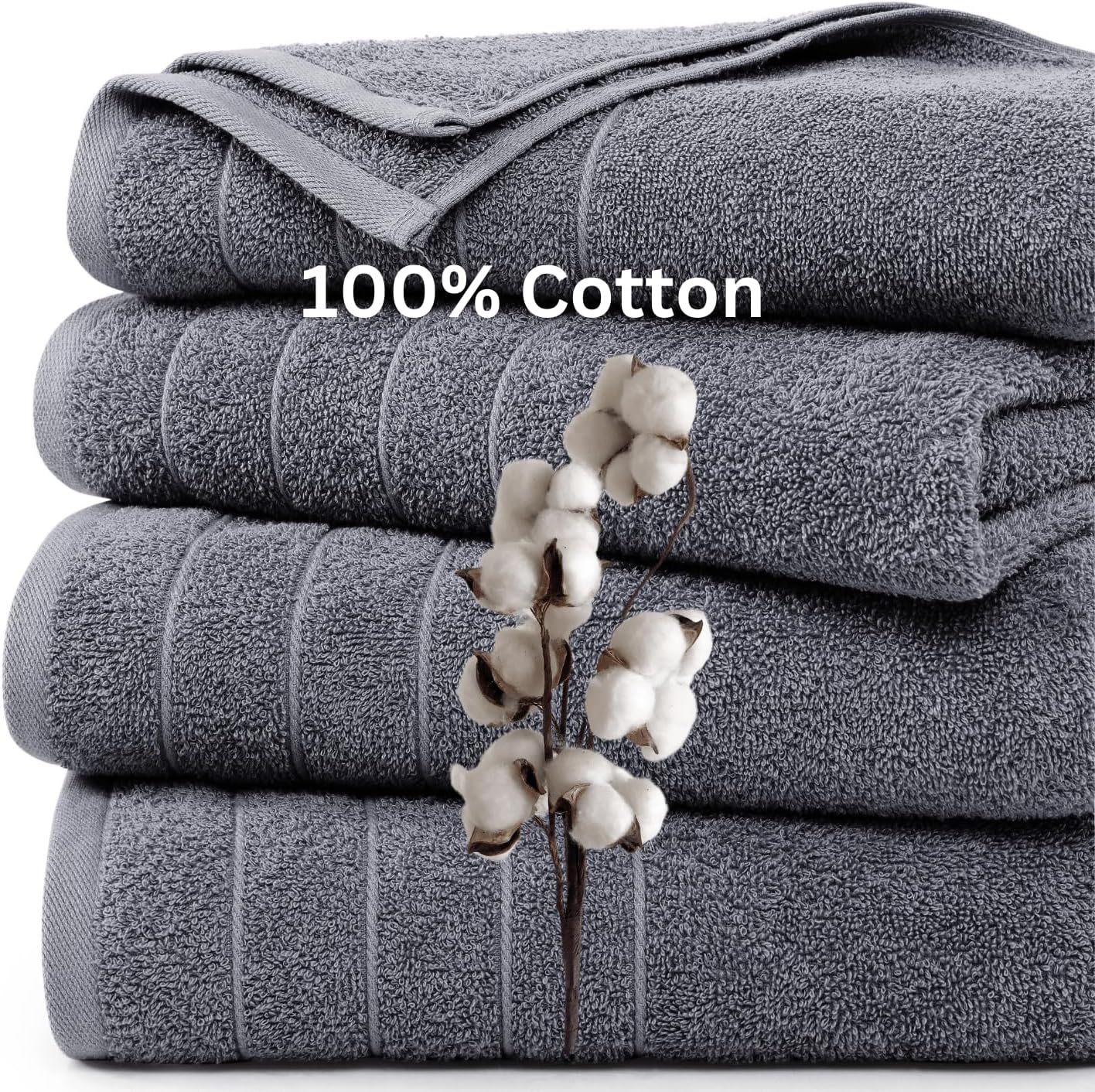 Luxurious Evolution 6-Pack Medium Cotton Towels
