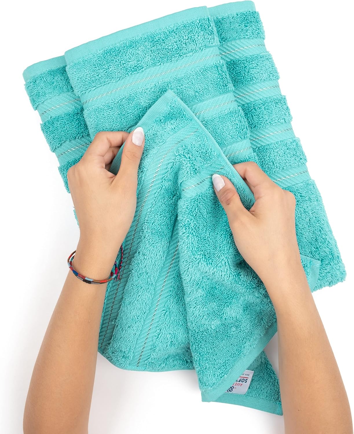 American Soft Linen Luxury 6-Piece Cotton Towel Set for Bath Beyond