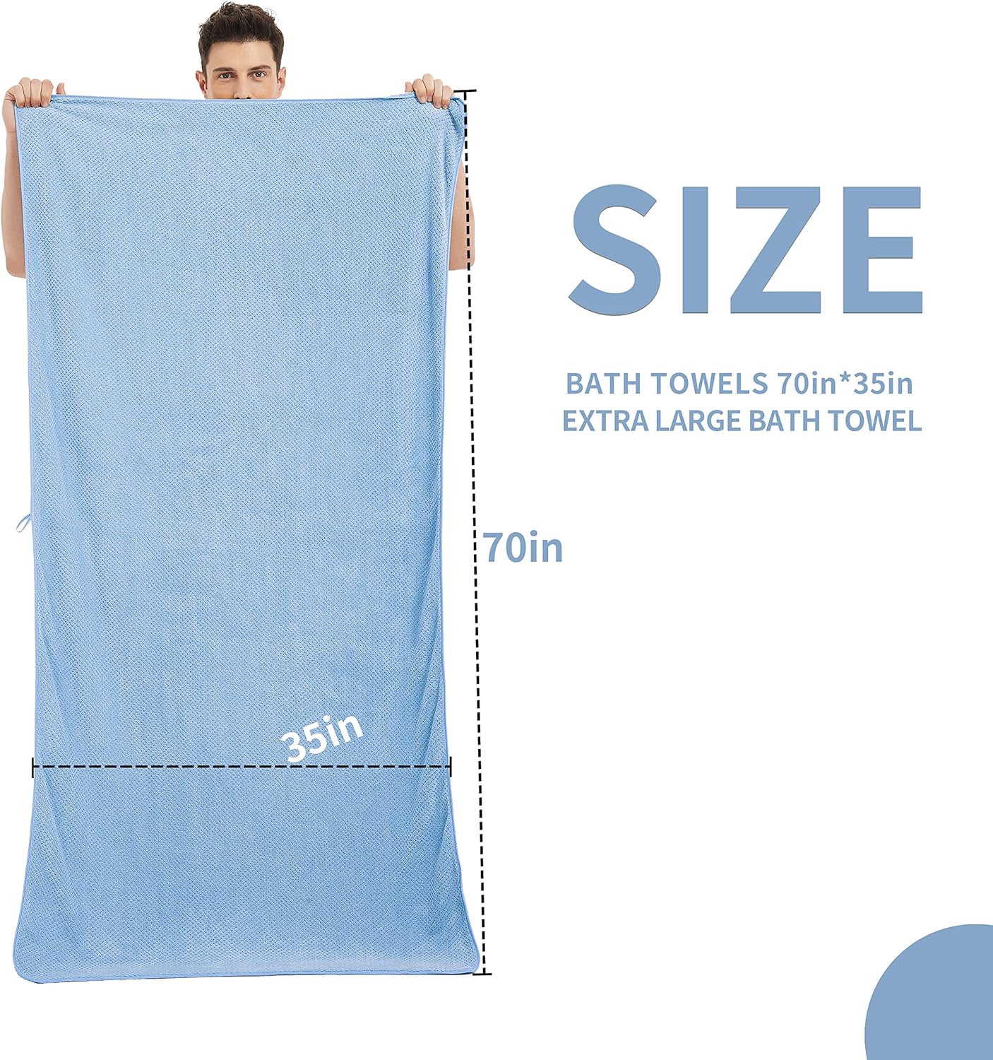 Premium Over Bath Towels Set