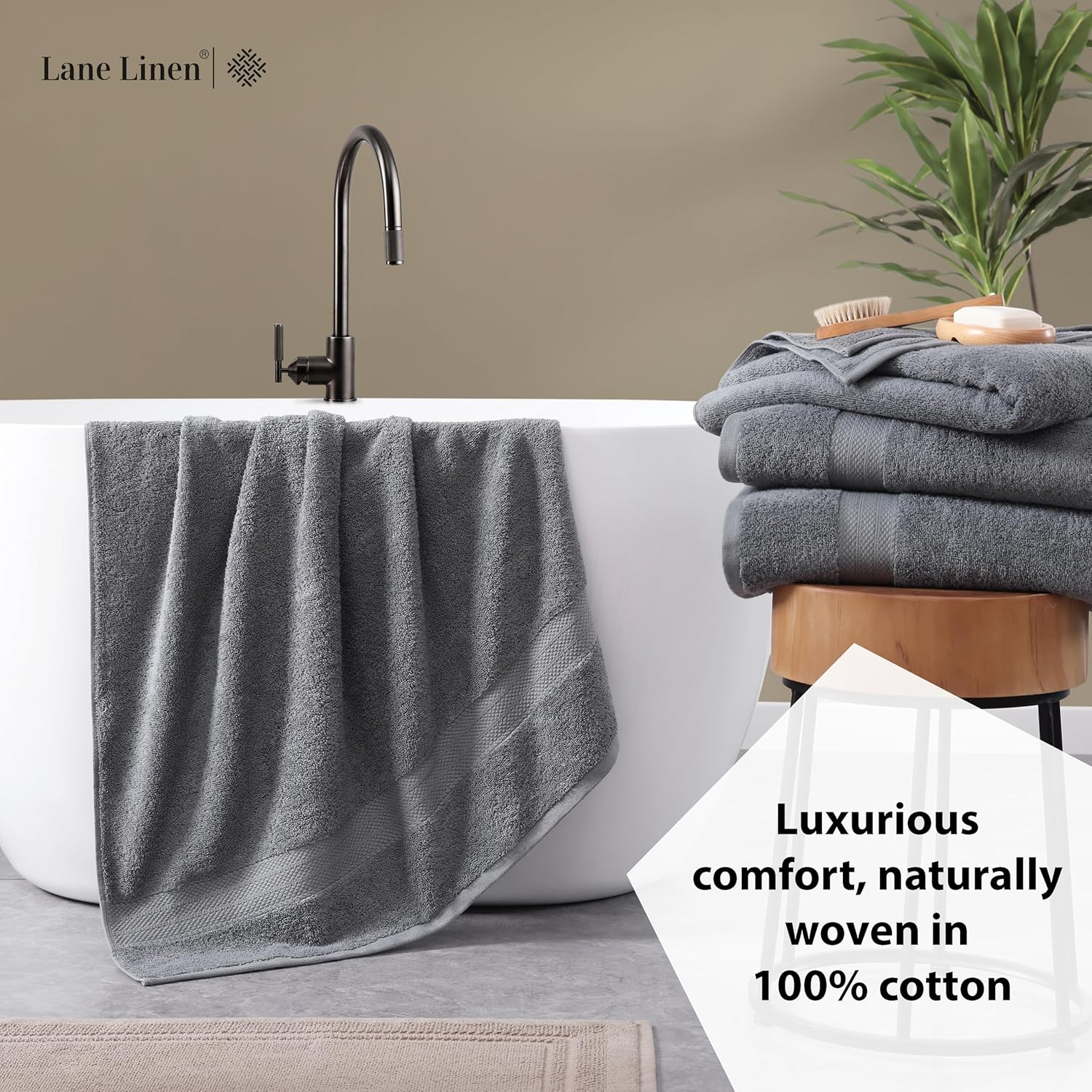 Luxury Extra Large 35x66 Bath Towels by Lane Linen - 35x66 inch