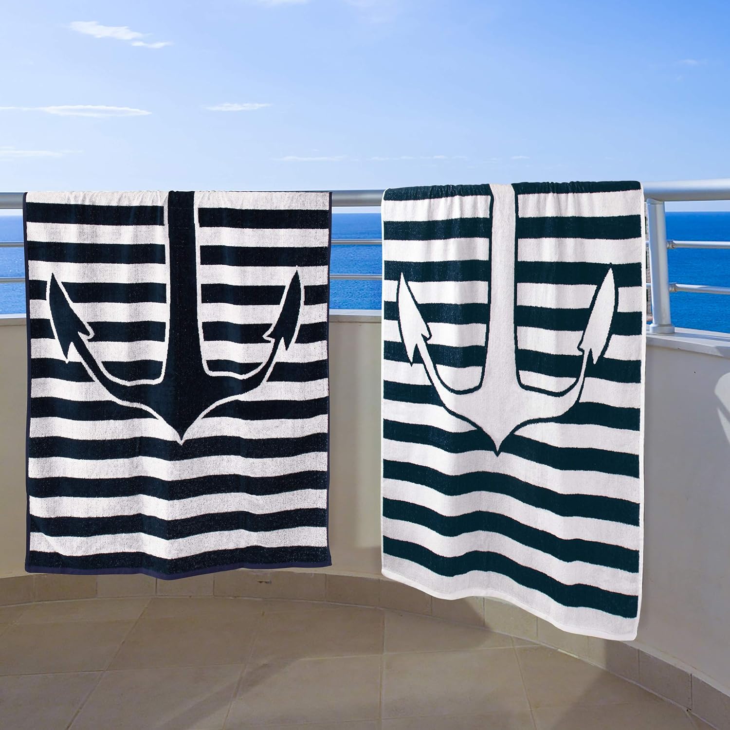 Luxury Beach Towels from Superior 34 x 64 Set of 2