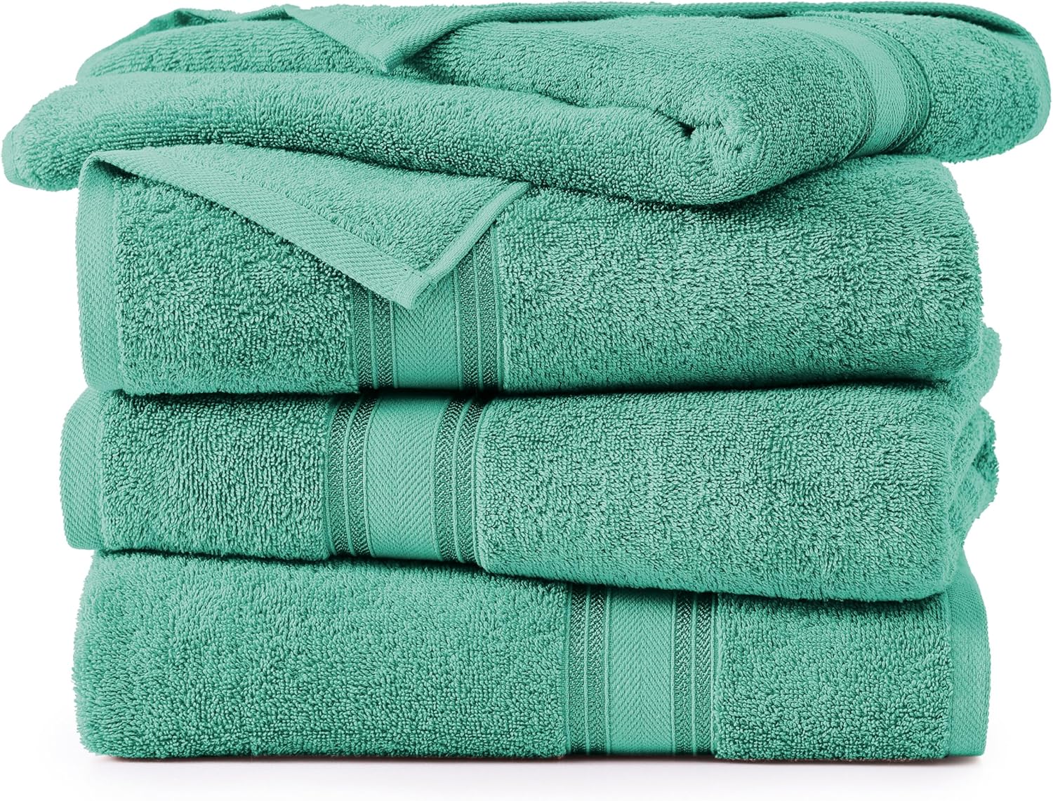 High-Quality Teal Bath Sheets Set Quick Dry Soft Cotton Towels