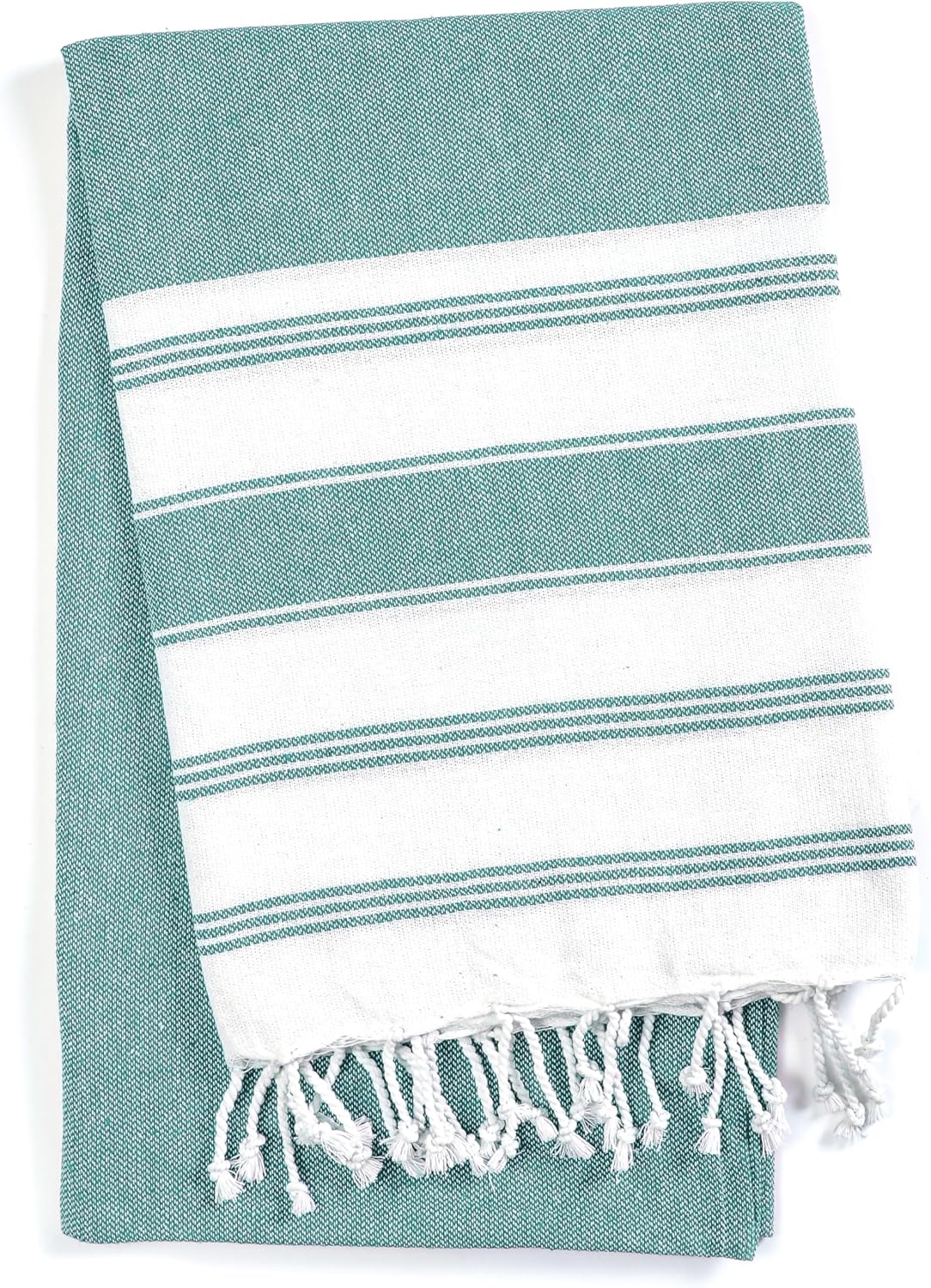 Goroly Home 36x71 inches beach towel quick dry fringes sea green