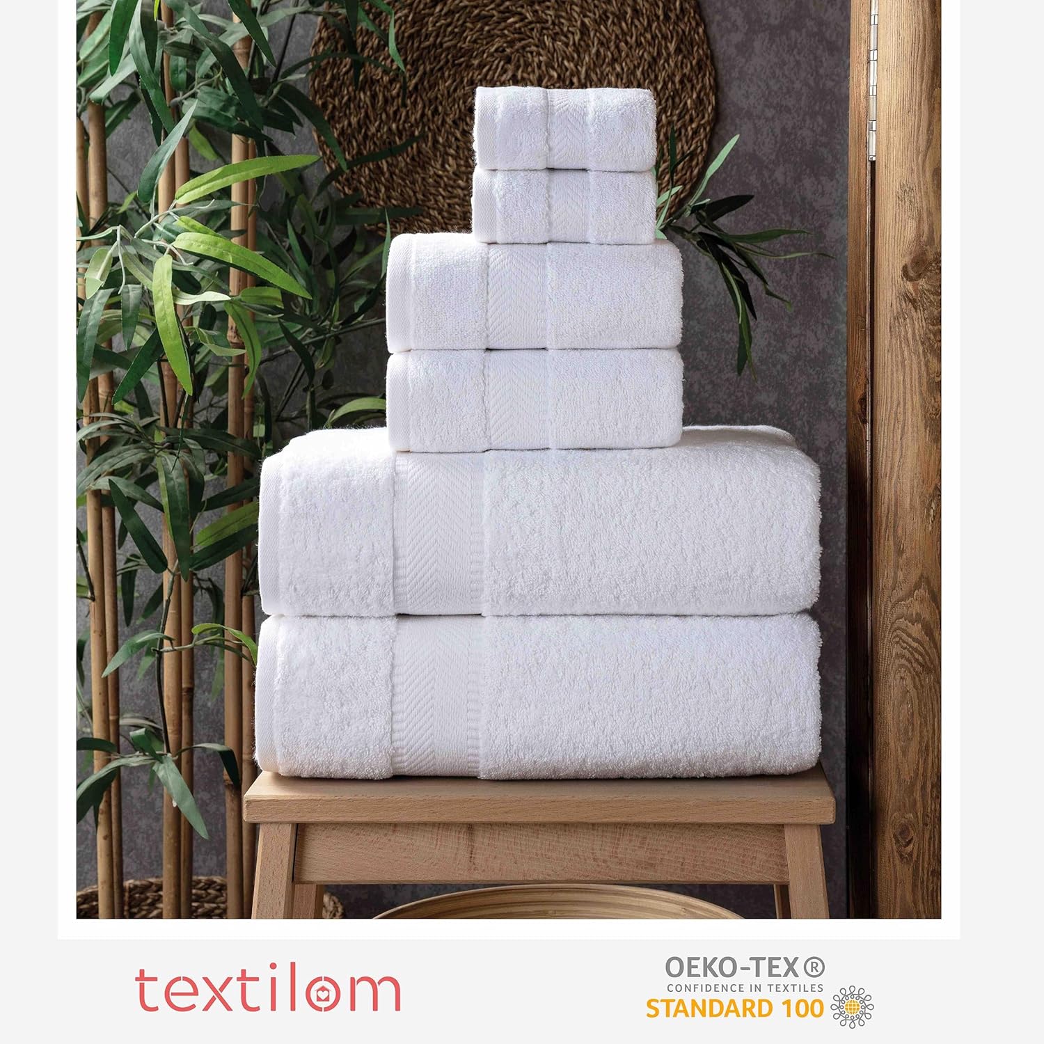 Luxury 100 Turkish Cotton Bath Towels Set for Home