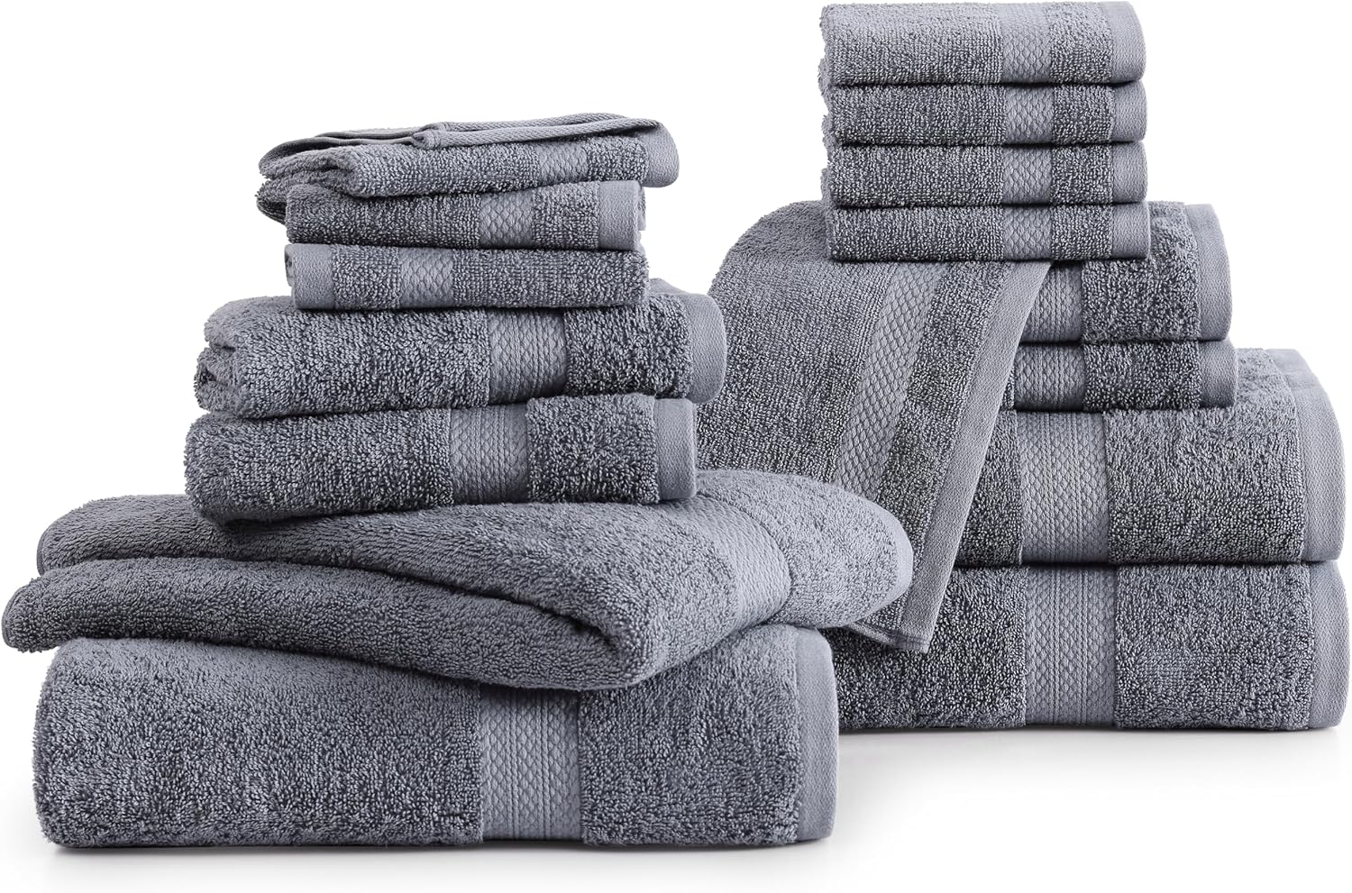 16-Piece Premium Cotton Bath Towels for Luxury Use