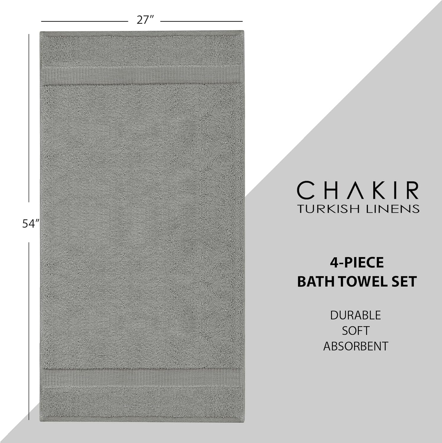 Luxury 100 Cotton Turkish Towels Set