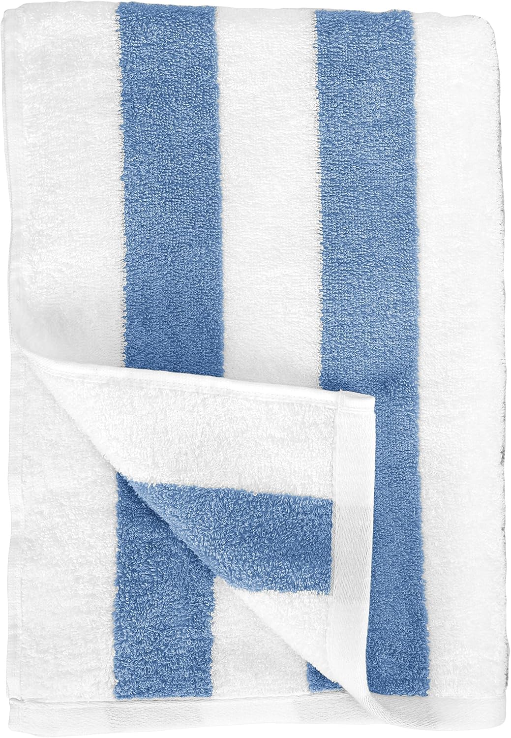 Sky Blue Cabana Stripe Cotton Pool Beach Towels