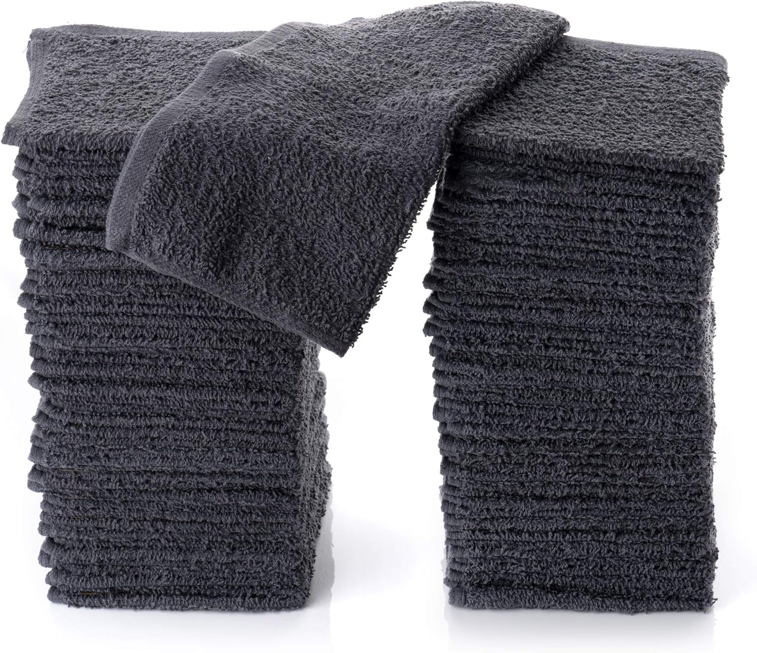 Simpli Magic Cotton Washcloths Pack of 48 12x12