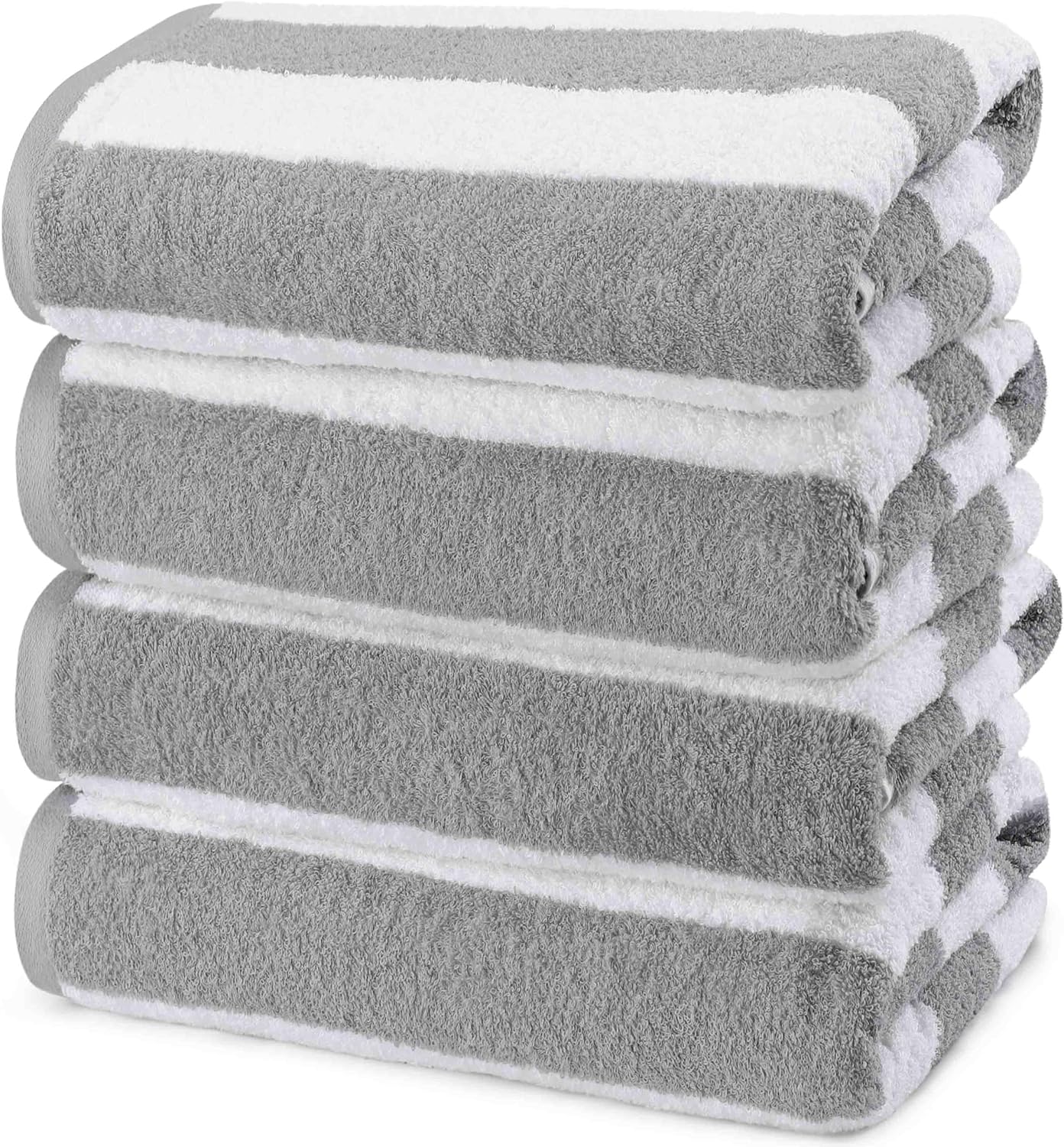 Utopia 4-Piece Cabana Beach Towels 30x60 inches