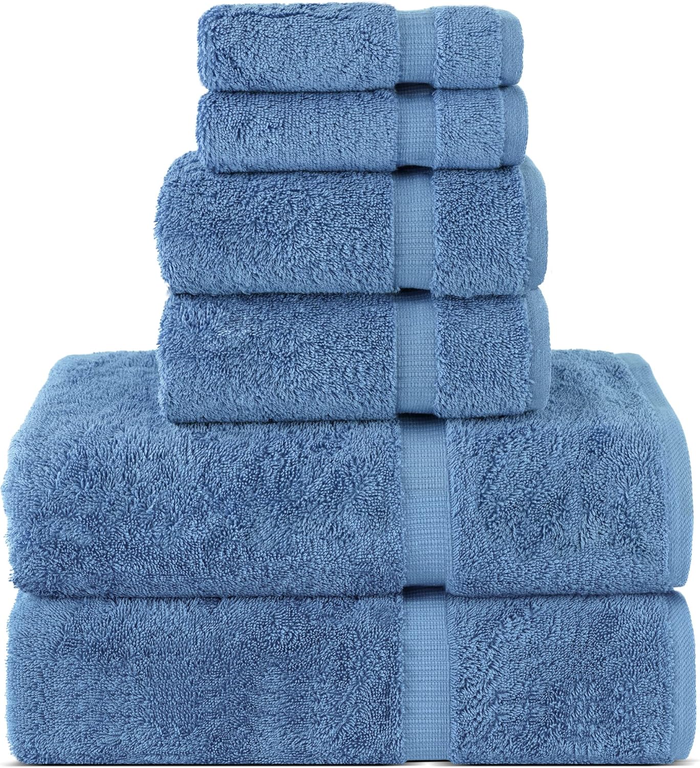 Luxury 6-Piece Turkish Cotton Towel Set